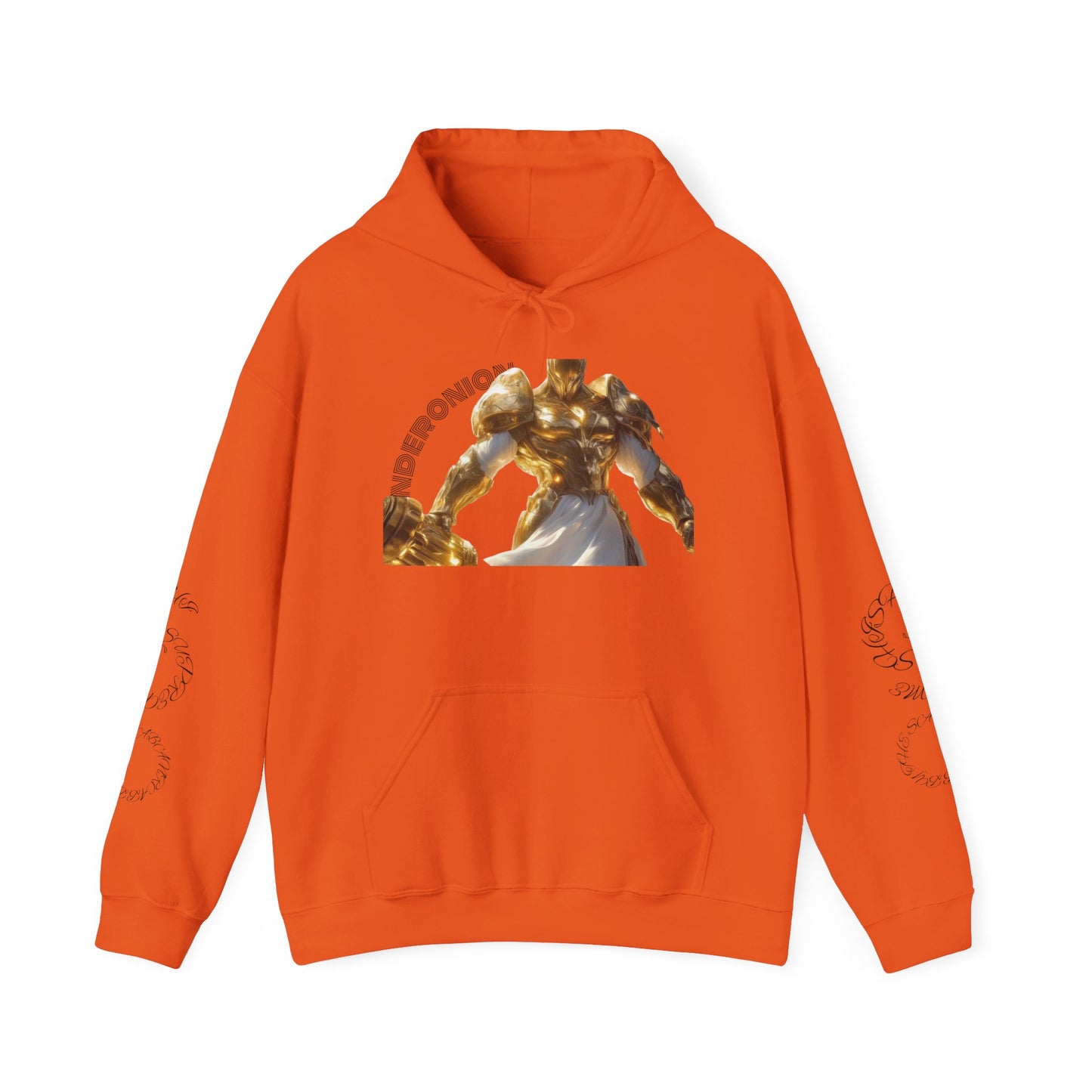 Golden Warrior Hoodie - Unisex Heavy Blend Sweatshirt with Artistic Design