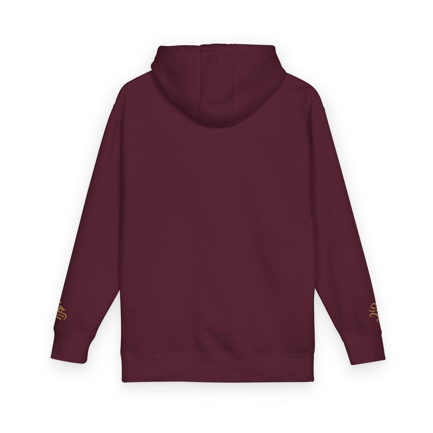 Cozy Unisex Fleece Hoodie with Gold Snake Design