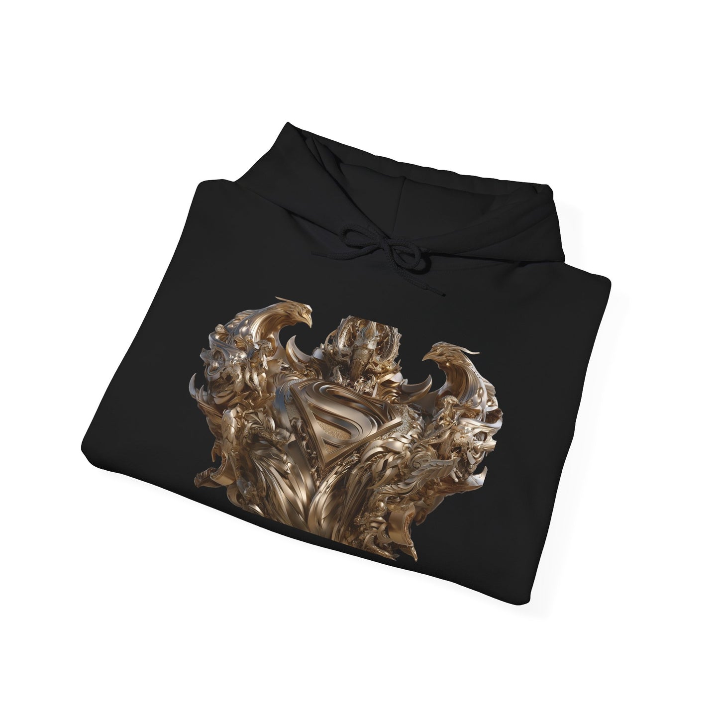 Epic Superhero Hoodie with Metallic Design - Unisex Heavy Blend™