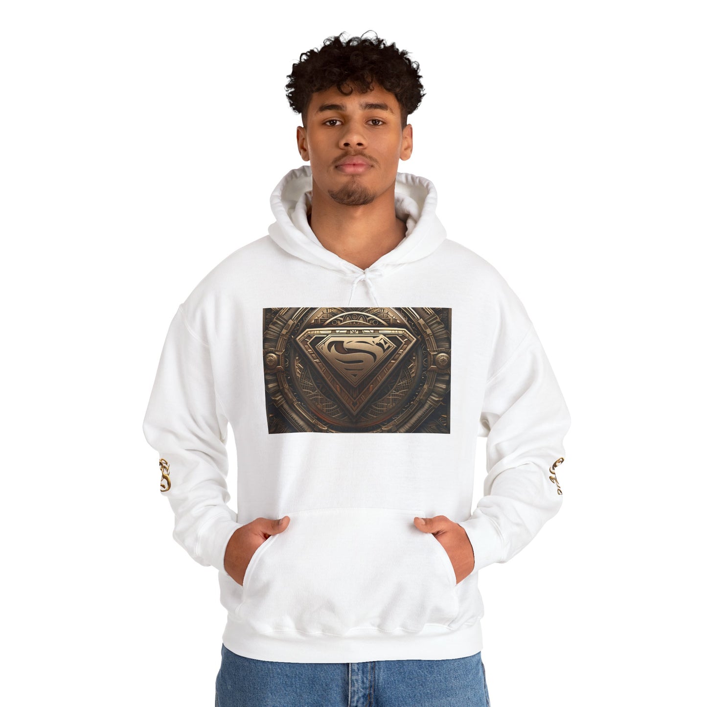 Superhero Emblem Unisex Hoodie - Heavy Blend™ Sweatshirt