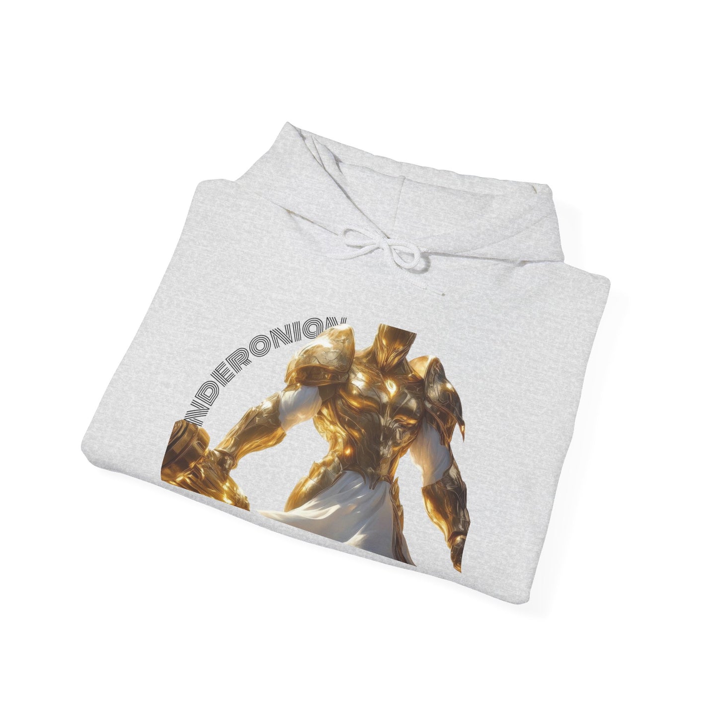 Golden Warrior Hoodie - Unisex Heavy Blend Sweatshirt with Artistic Design