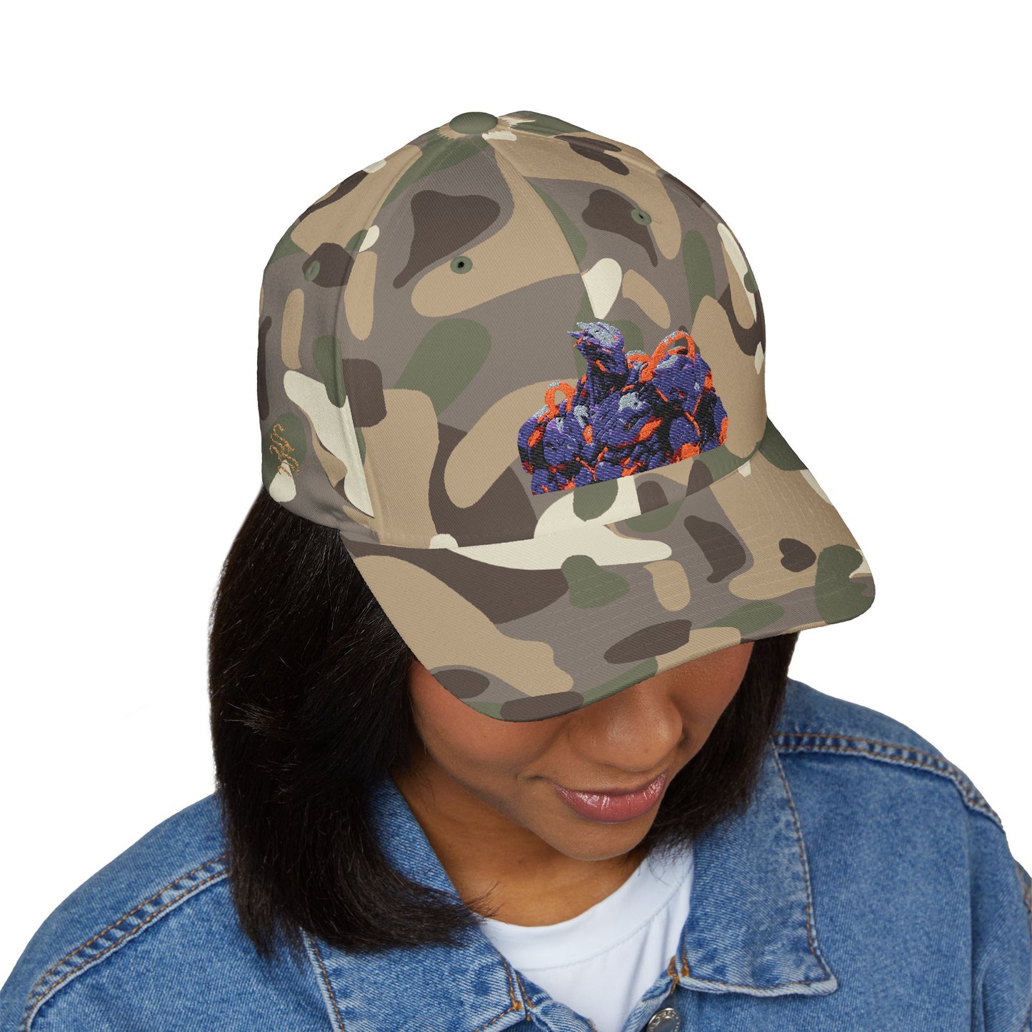 Embroidered Closed-Back Cap - Stylish Streetwear for Every Occasion