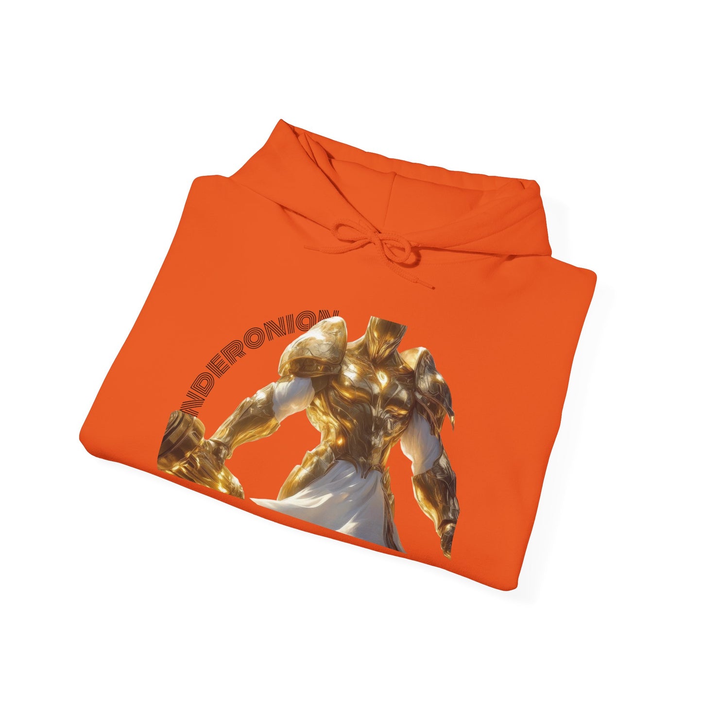 Golden Warrior Hoodie - Unisex Heavy Blend Sweatshirt with Artistic Design