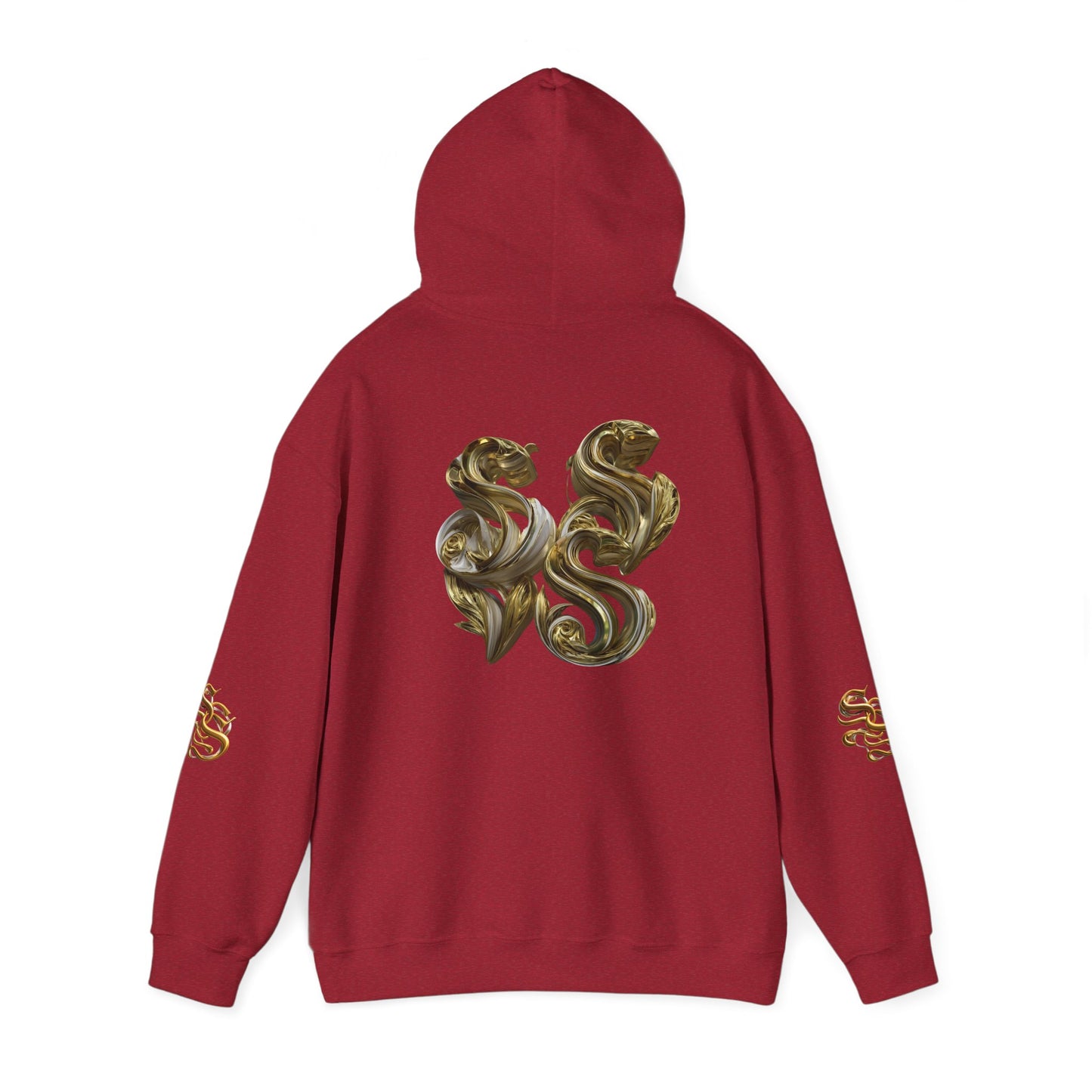 Luxury Gold Print Unisex Hoodie - Supreme SHISHII Design