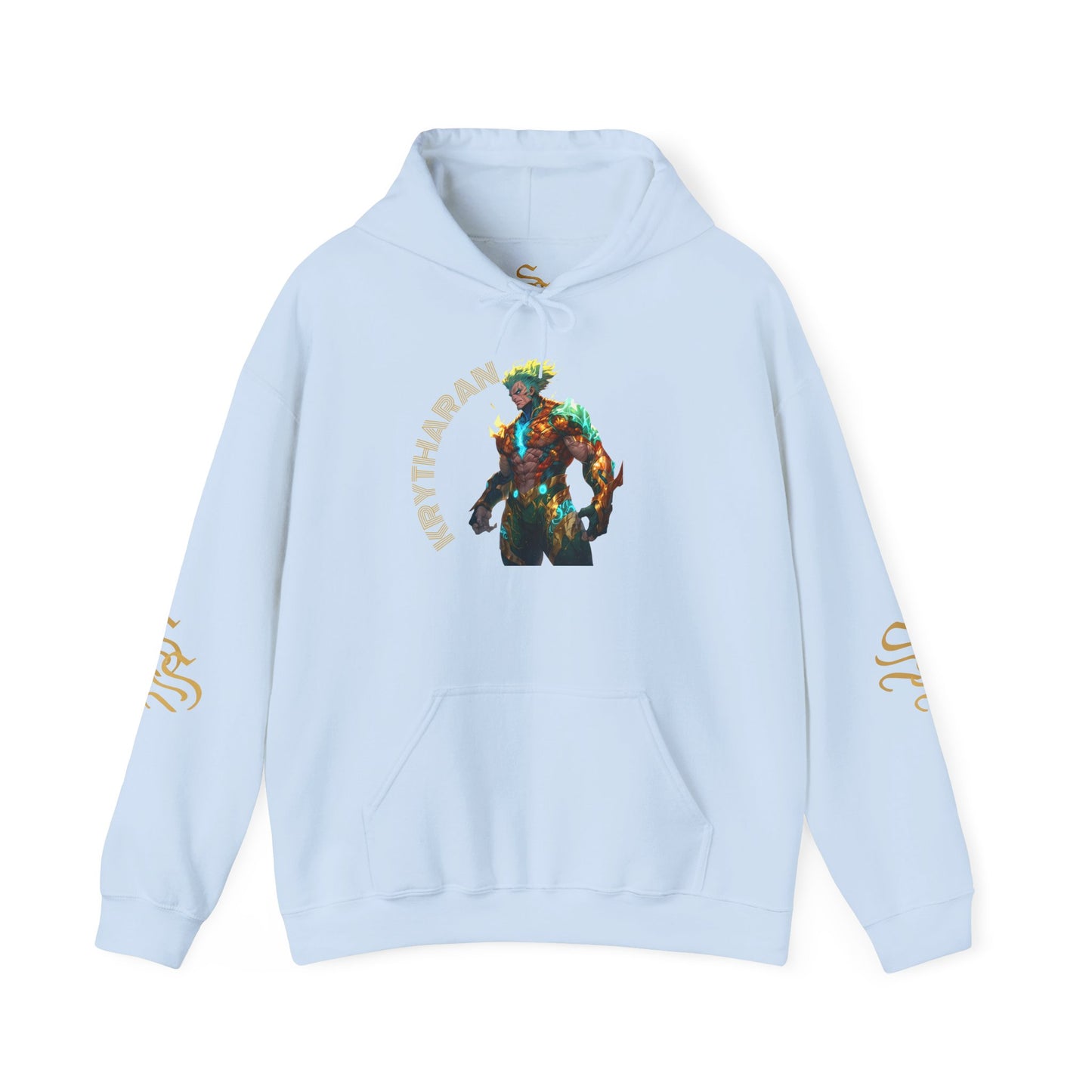 Fantasy-Inspired Unisex Hoodie with Mythical Graphic Design