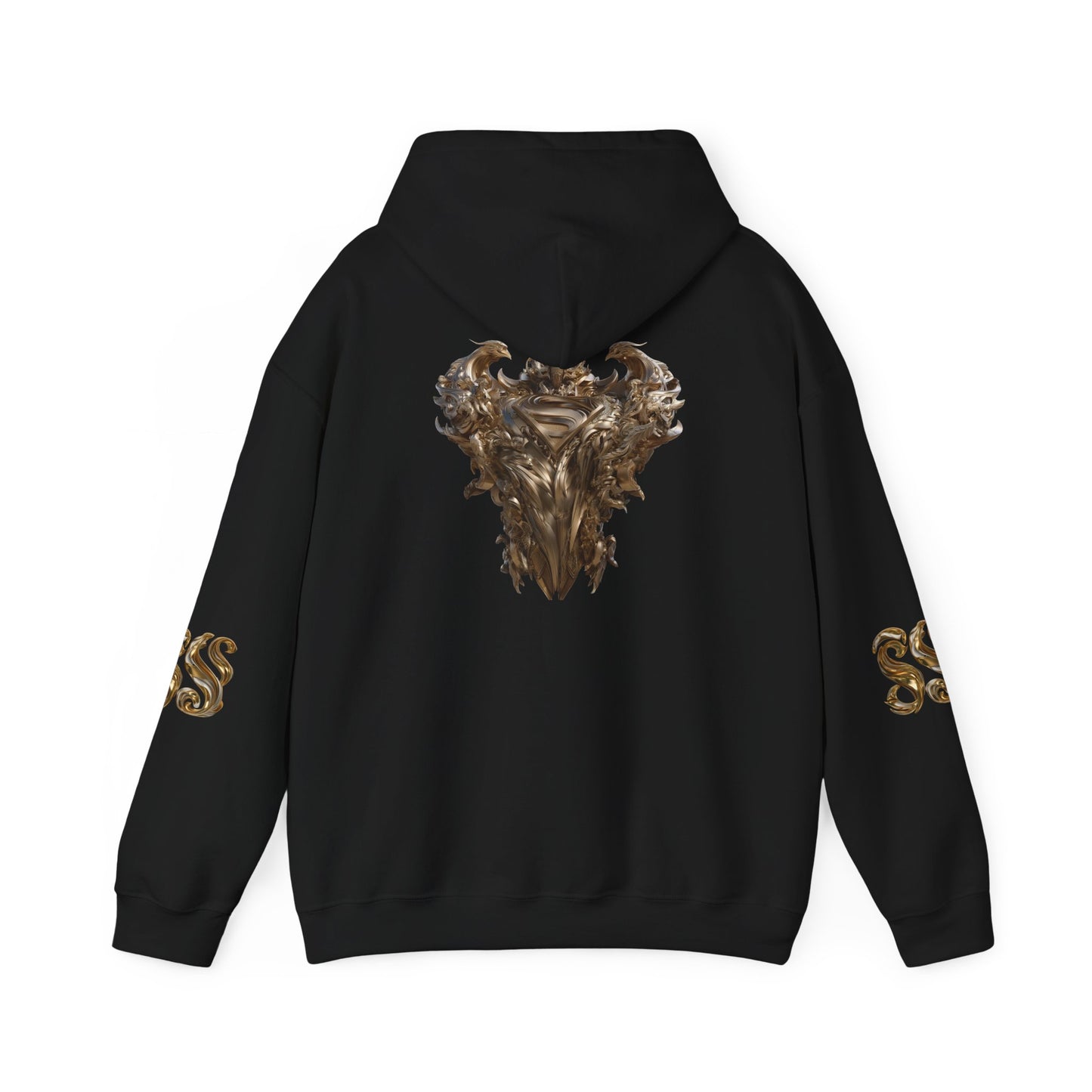 Epic Superhero Hoodie with Metallic Design - Unisex Heavy Blend™