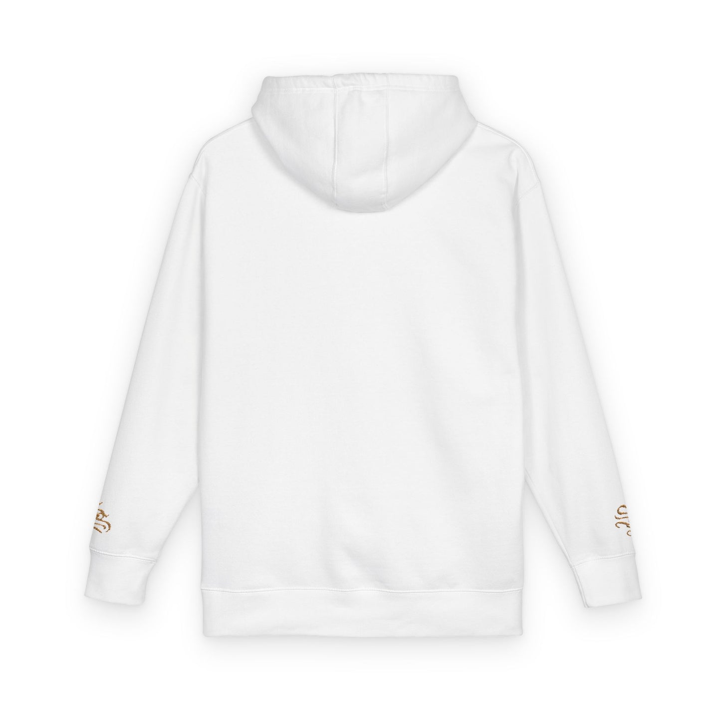 Cozy Unisex Fleece Hoodie with Gold Snake Design