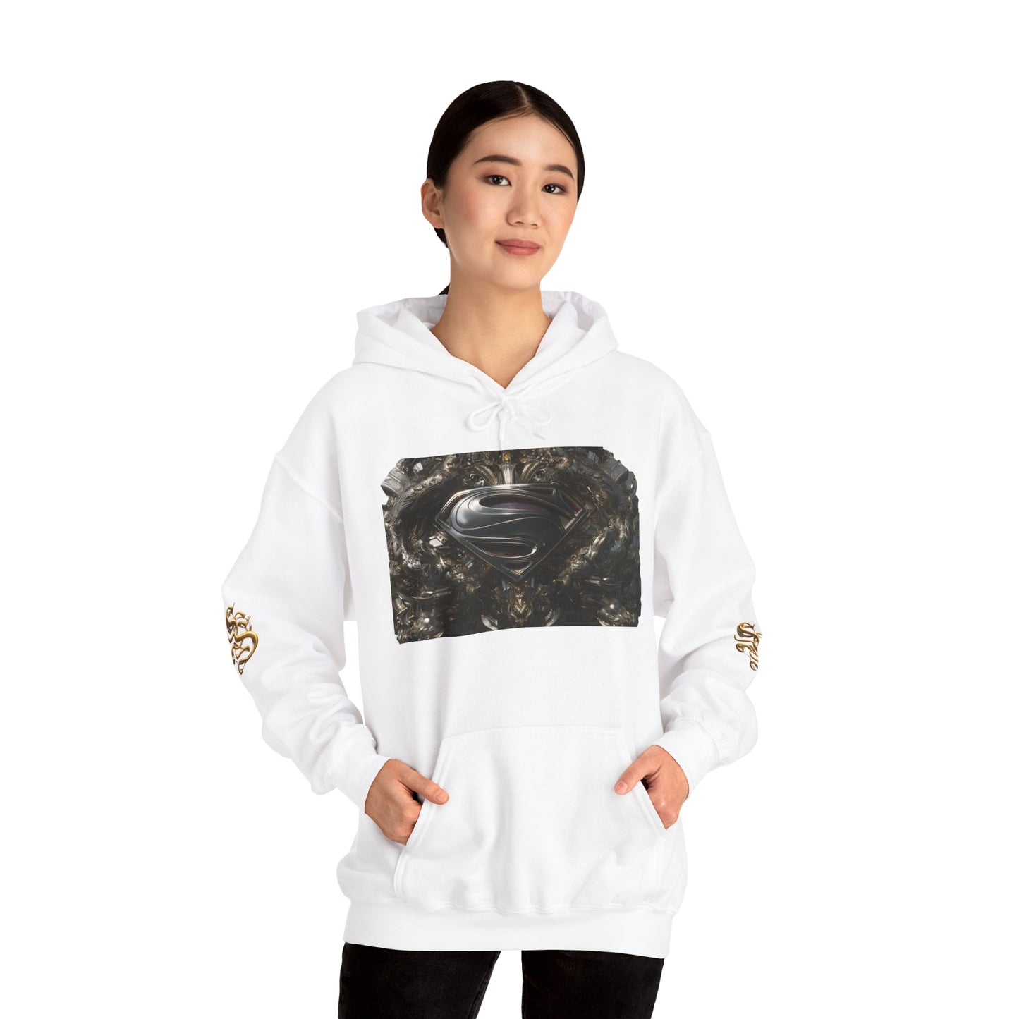 Vintage Superman Graphic Hoodie - Unisex Heavy Blend Sweatshirt