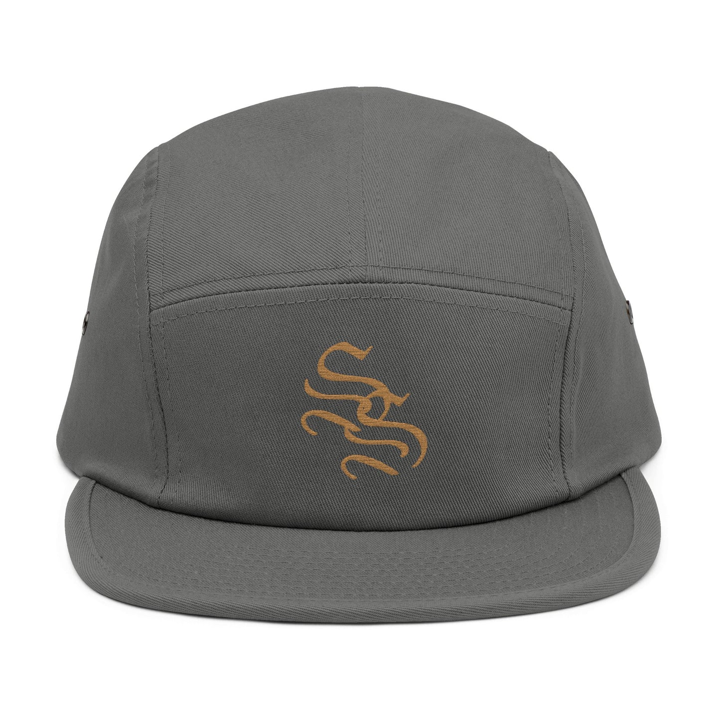 Stylish 5 Panel Cap with Embroidered Design - Trendy Headwear for Outdoor Adventures