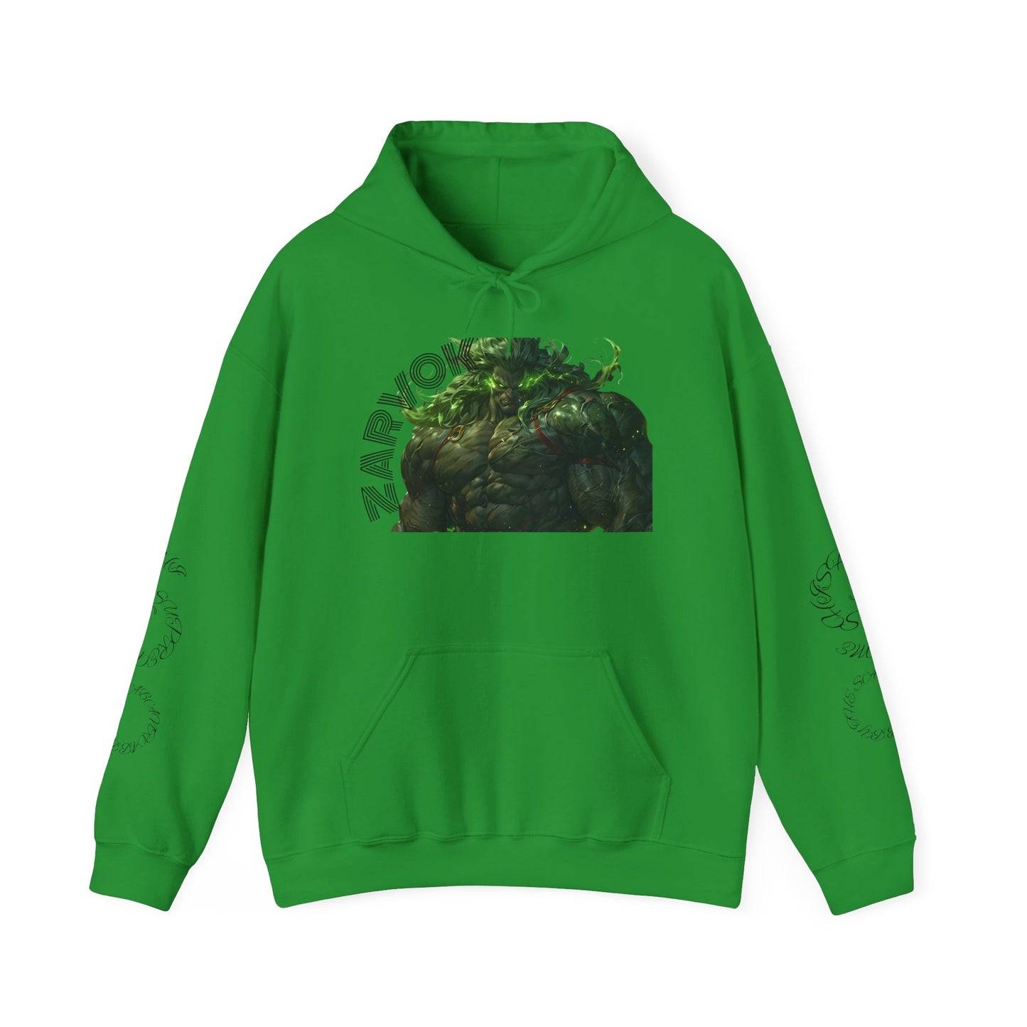 Zarvokian Prime Warrior Hoodie - Unisex Heavy Blend Sweatshirt with Artistic Design
