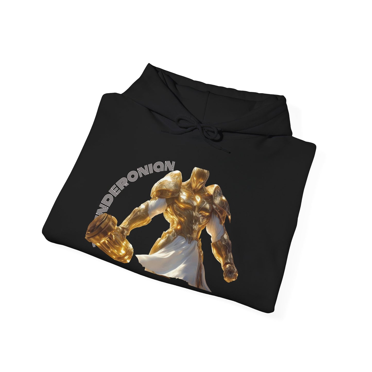 Golden Warrior Hoodie - Unisex Heavy Blend Sweatshirt with Artistic Design