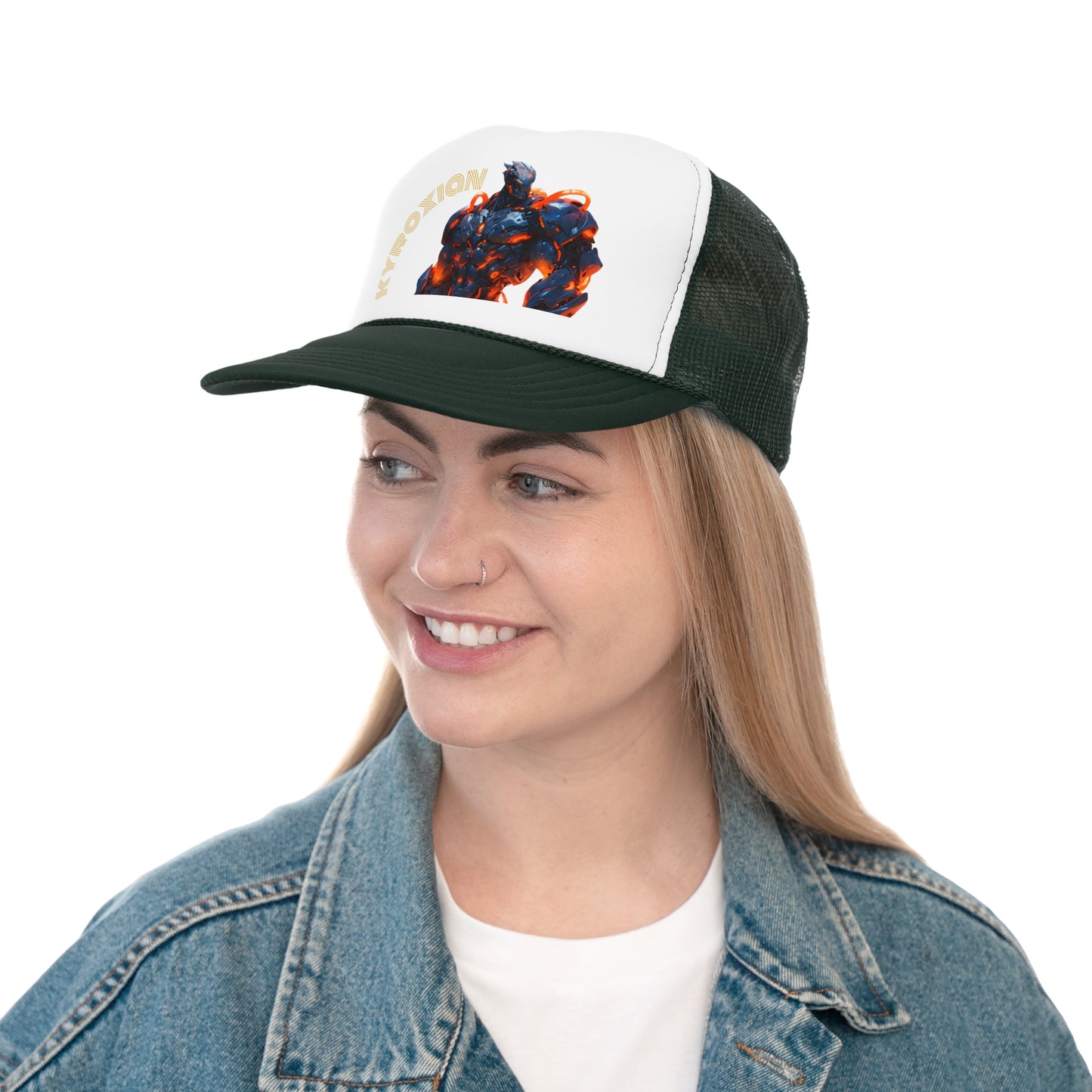 Cyberpunk Trucker Cap - Futuristic Design for Tech Lovers