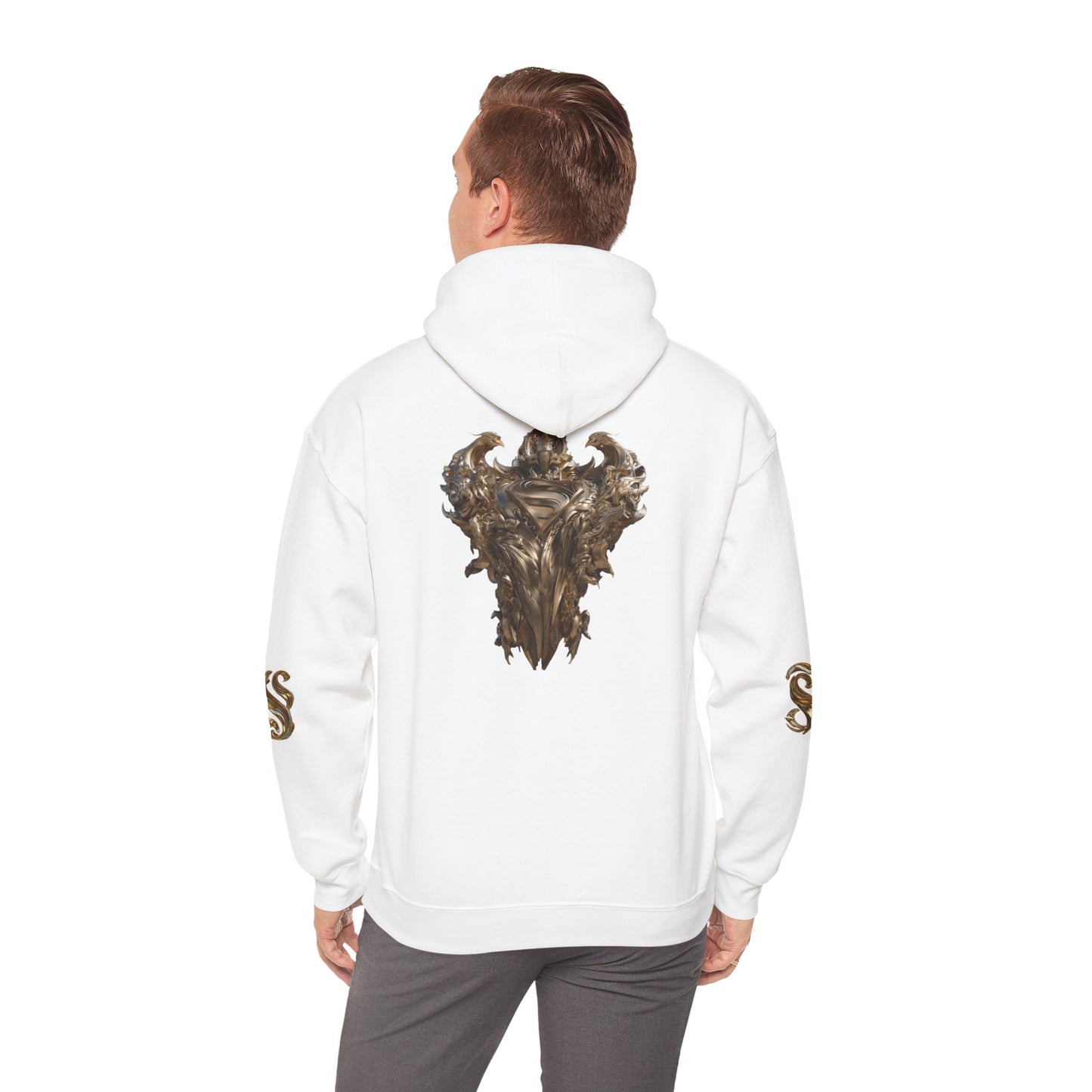 Epic Superhero Hoodie with Metallic Design - Unisex Heavy Blend™