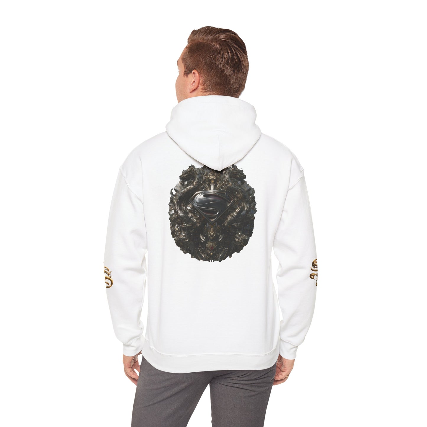 Vintage Superman Graphic Hoodie - Unisex Heavy Blend Sweatshirt