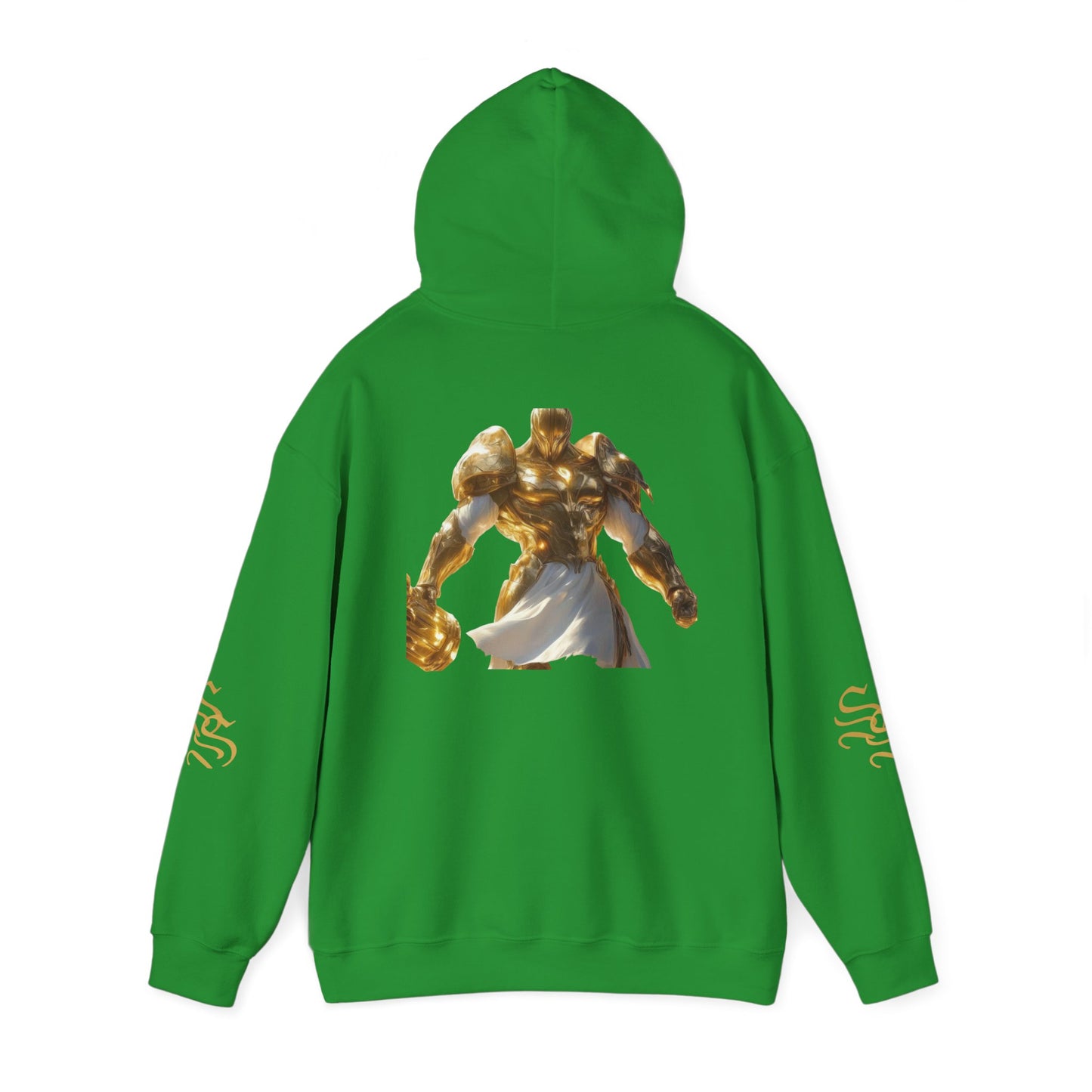 Stylish Unisex Heavy Blend™ Hooded Sweatshirt - Gold Design with Graphic Print