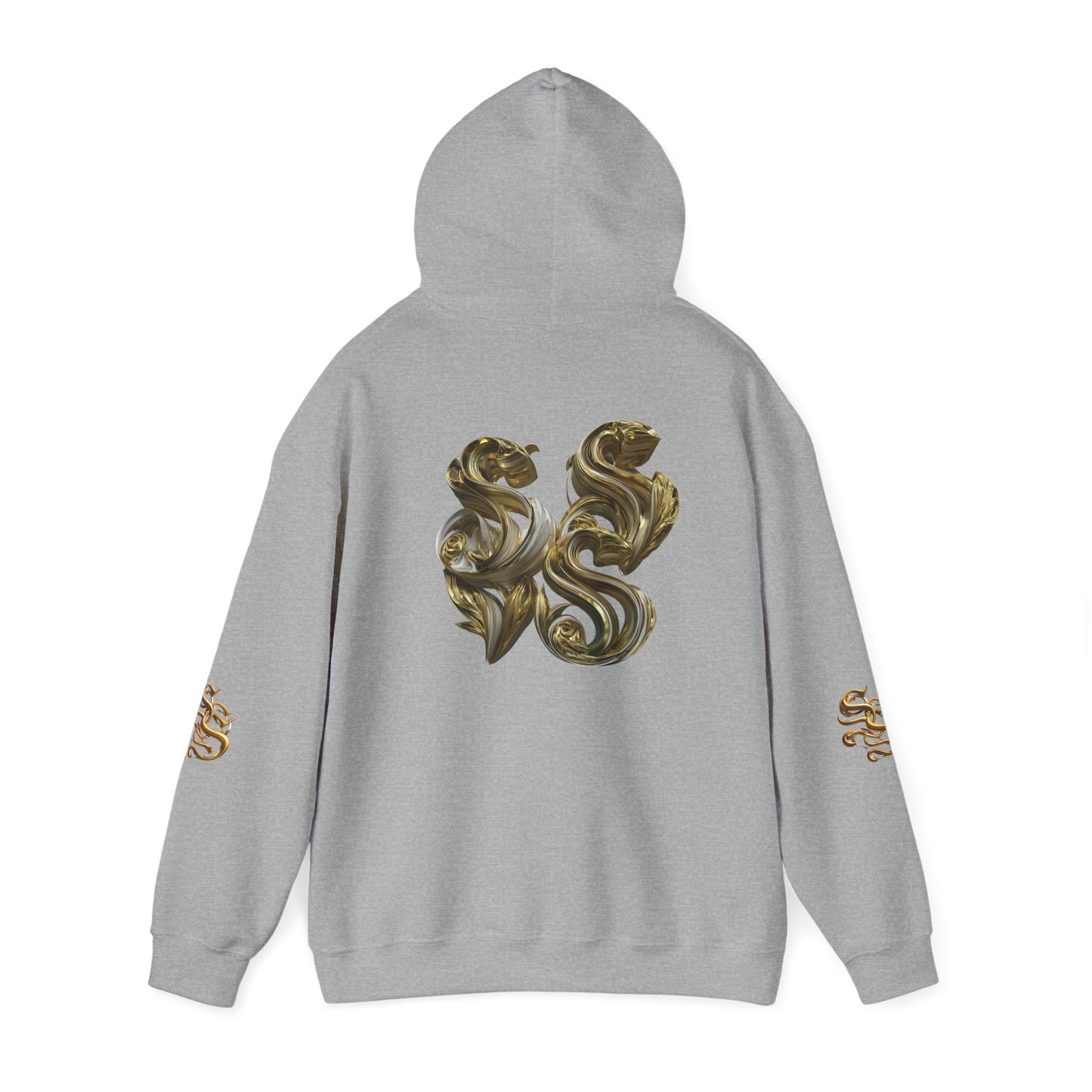 Luxury Gold Print Unisex Hoodie - Supreme SHISHII Design