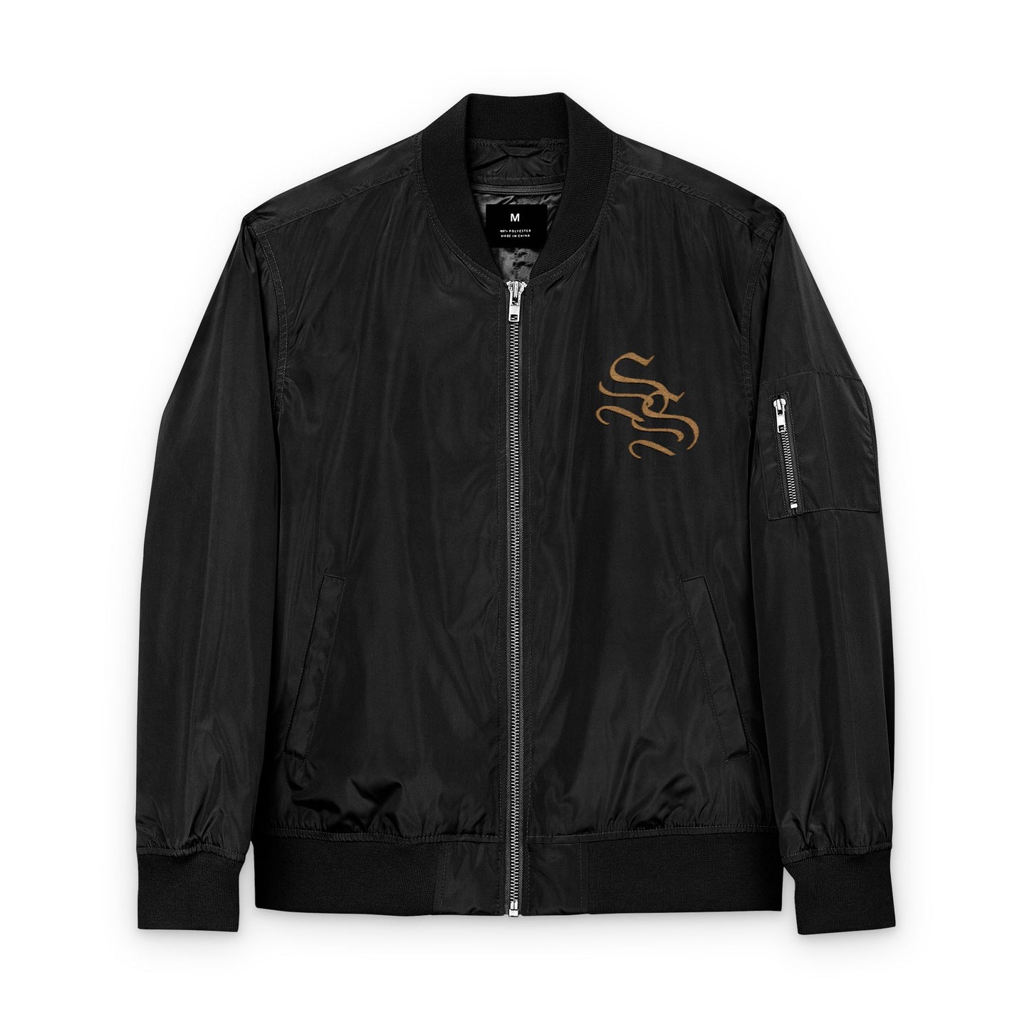 Eco-Friendly Embroidered Bomber Jacket - Stylish and Sustainable Outerwear