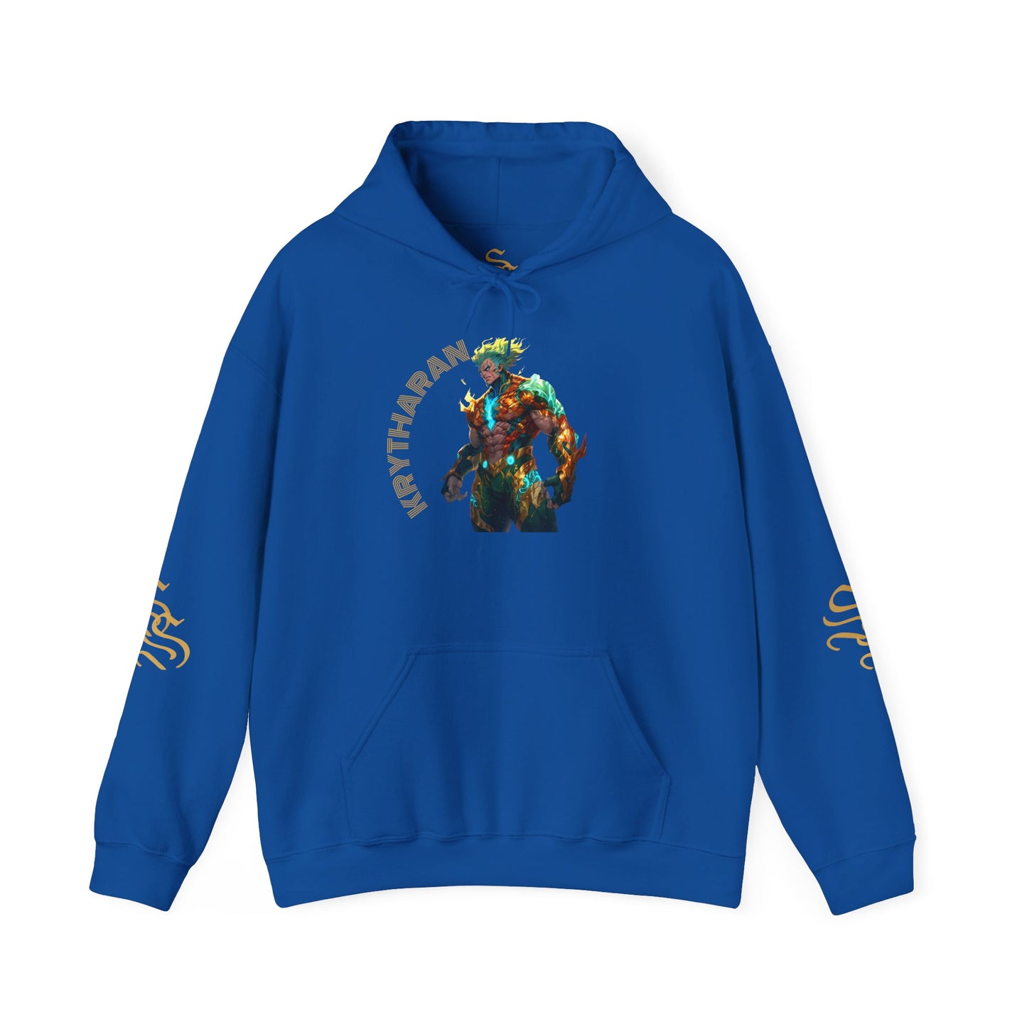 Fantasy-Inspired Unisex Hoodie with Mythical Graphic Design