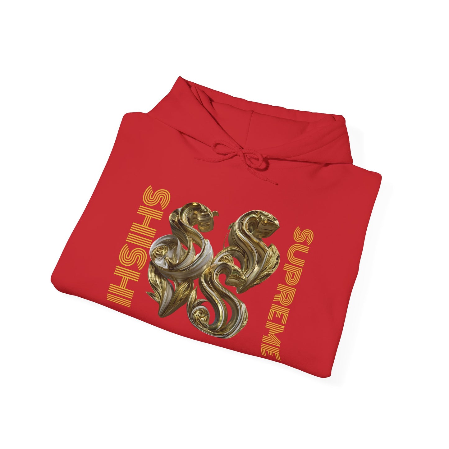 Luxury Gold Print Unisex Hoodie - Supreme SHISHII Design