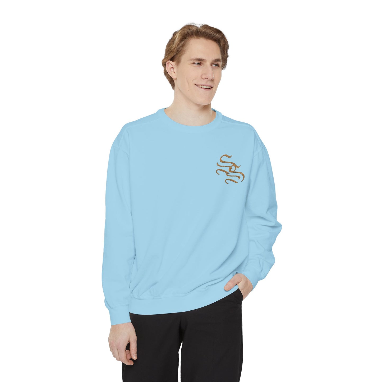 Eco-Friendly Unisex Garment-Dyed Sweatshirt with Stylish Design