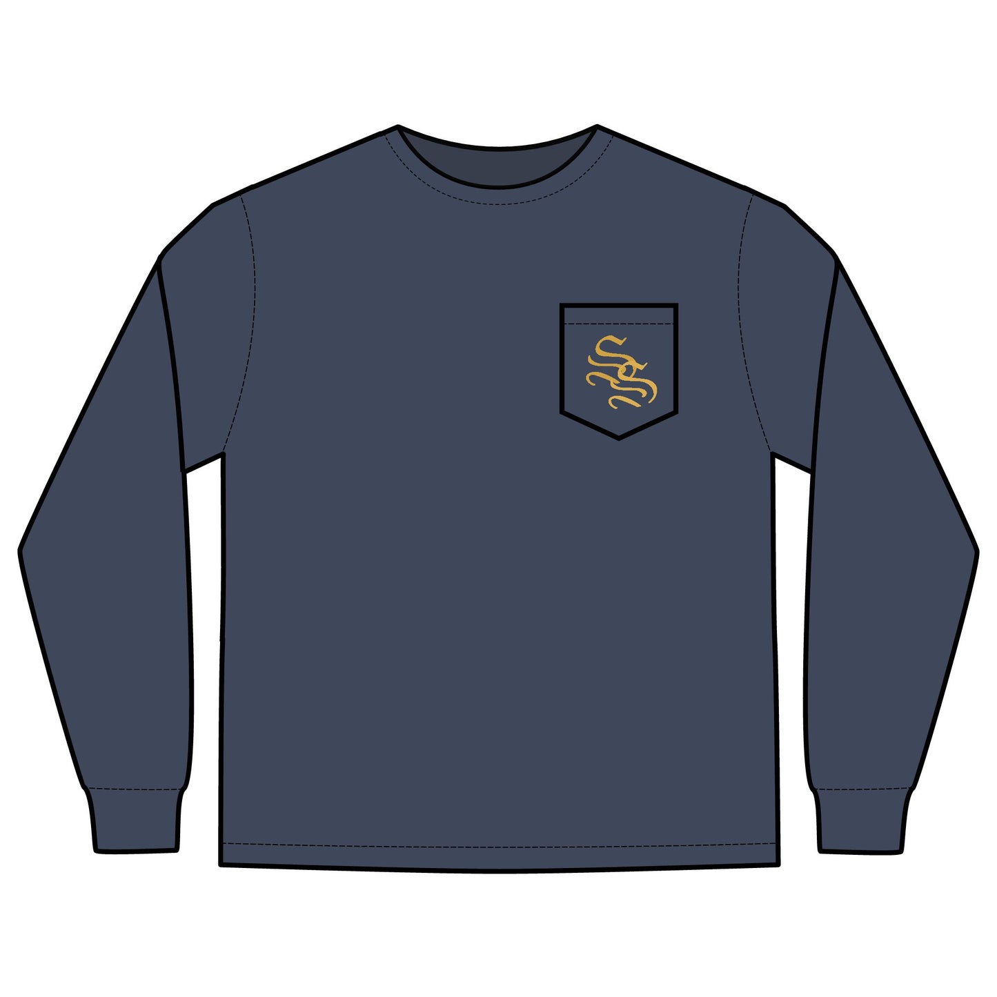 Unisex Long Sleeve Pocket T-Shirt