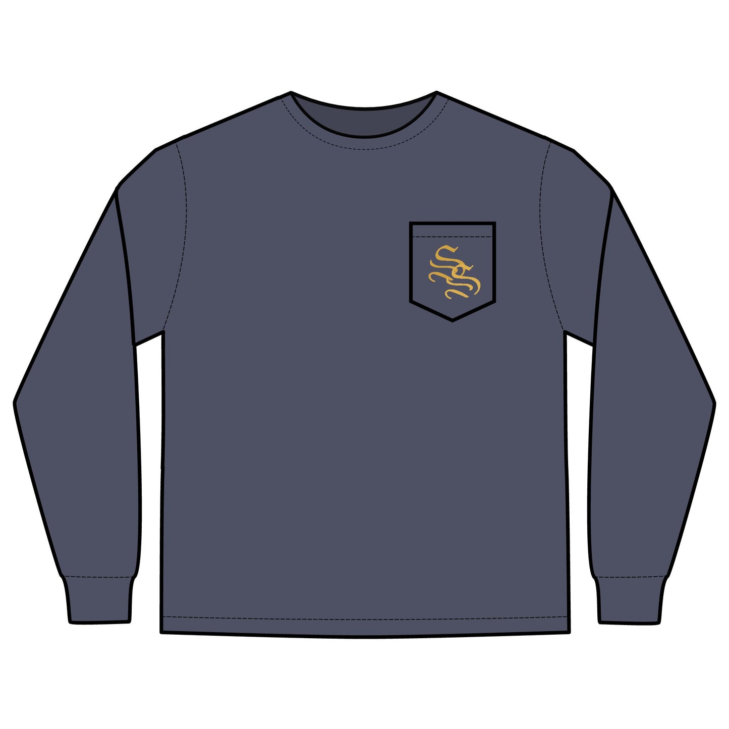 Unisex Long Sleeve Pocket T-Shirt