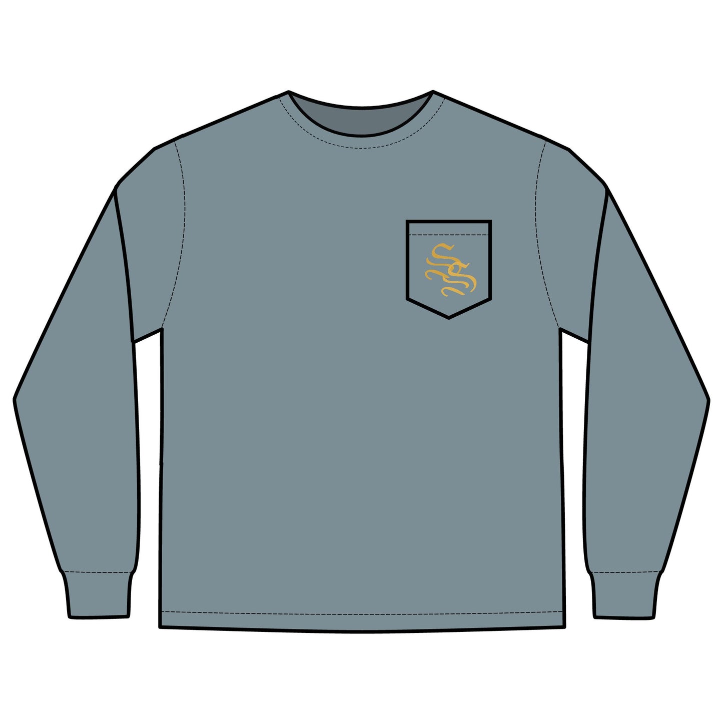 Unisex Long Sleeve Pocket T-Shirt