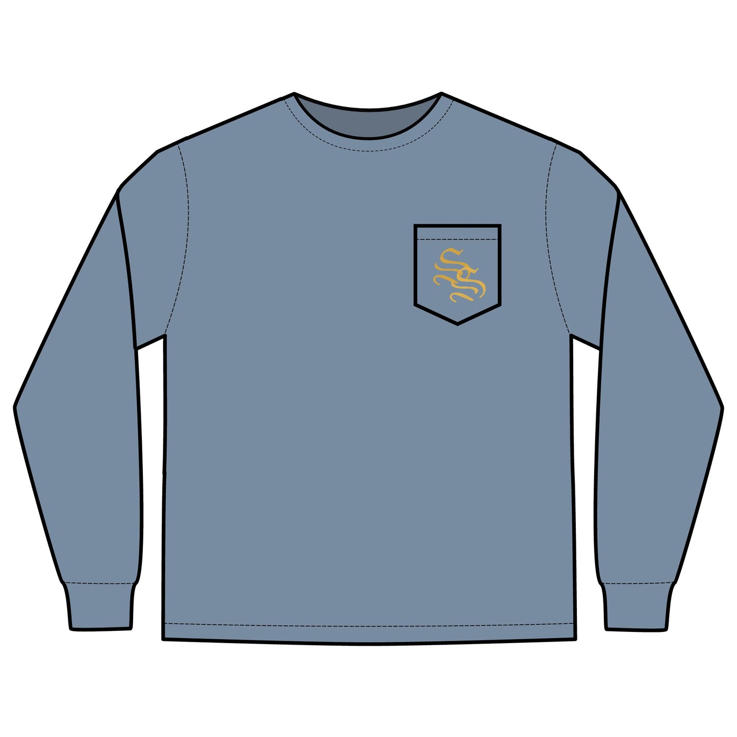Unisex Long Sleeve Pocket T-Shirt