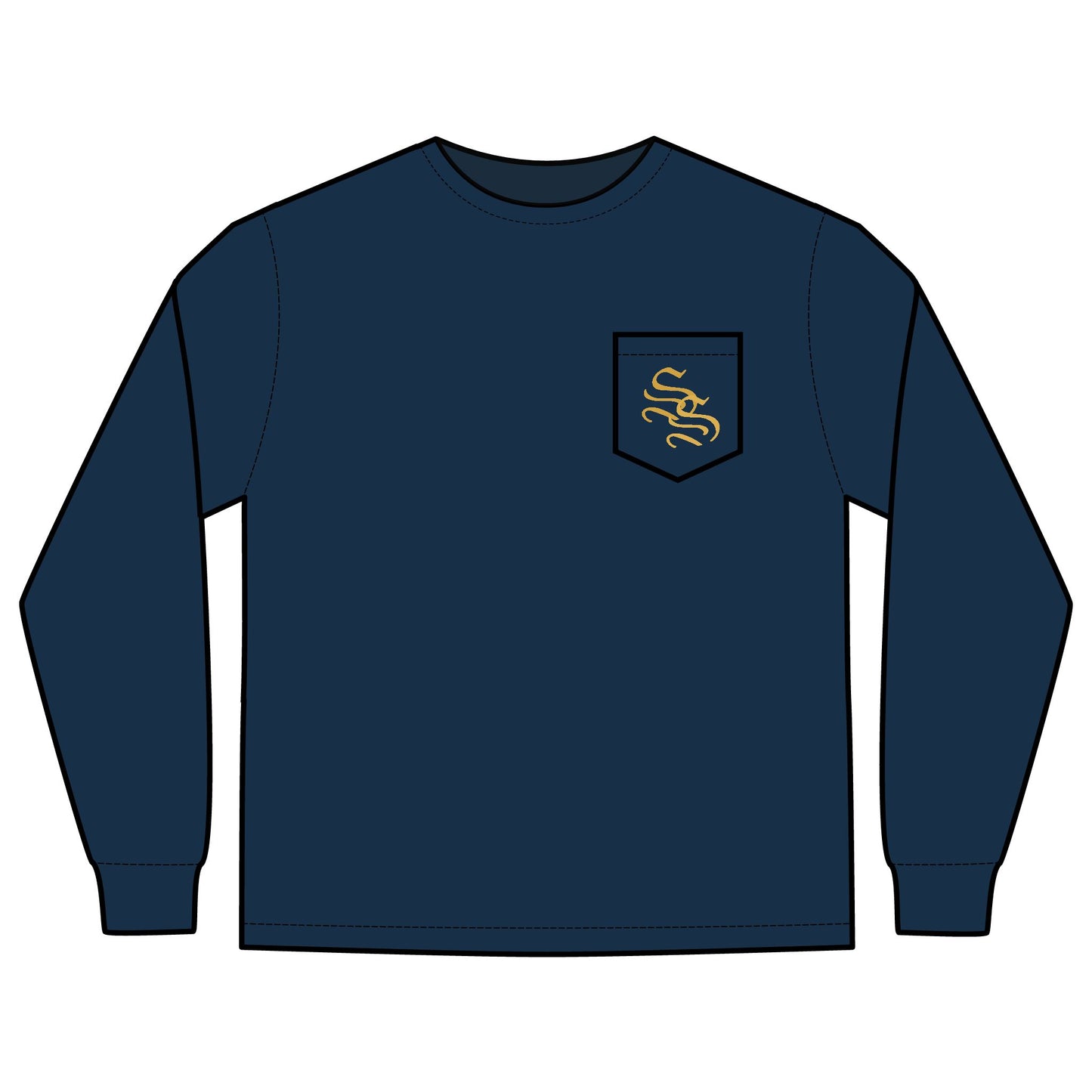 Unisex Long Sleeve Pocket T-Shirt