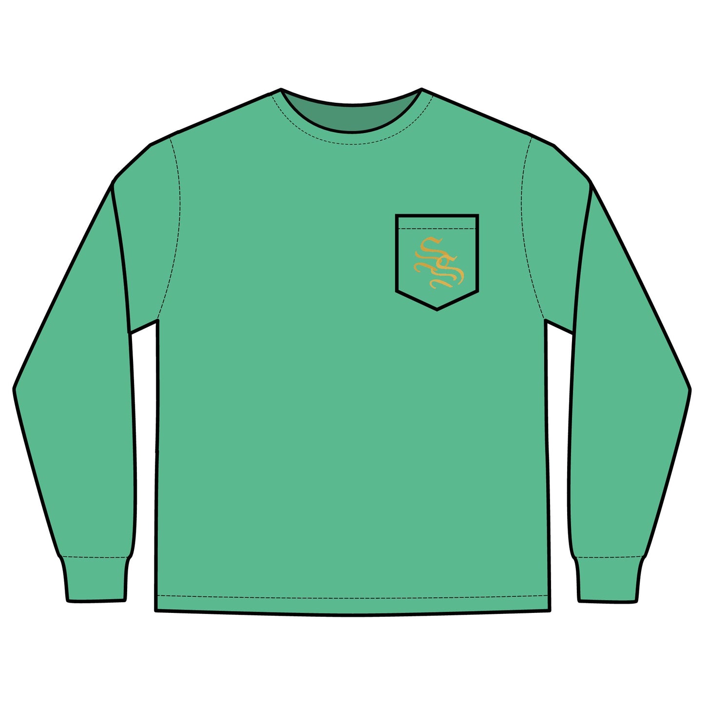 Unisex Long Sleeve Pocket T-Shirt
