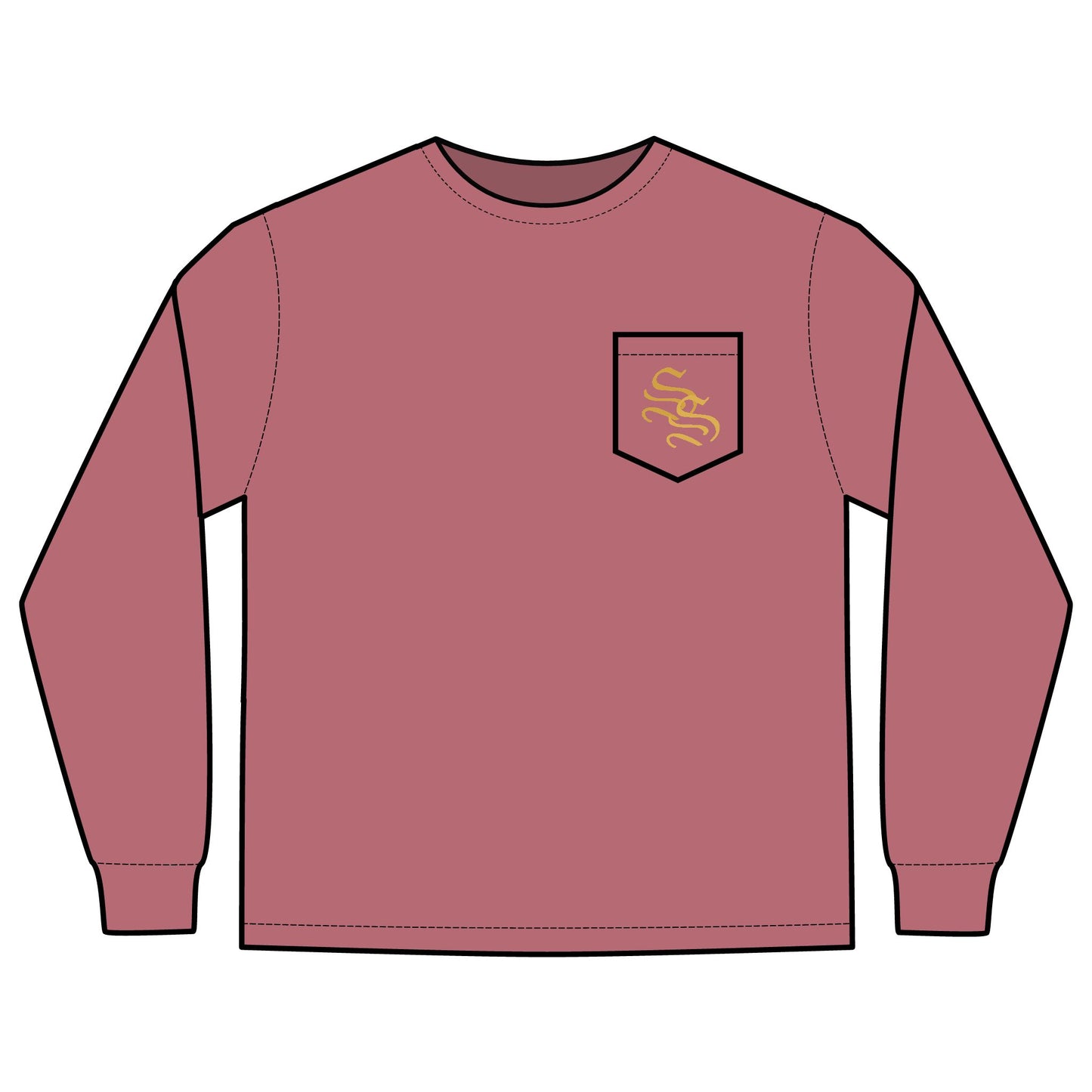 Unisex Long Sleeve Pocket T-Shirt
