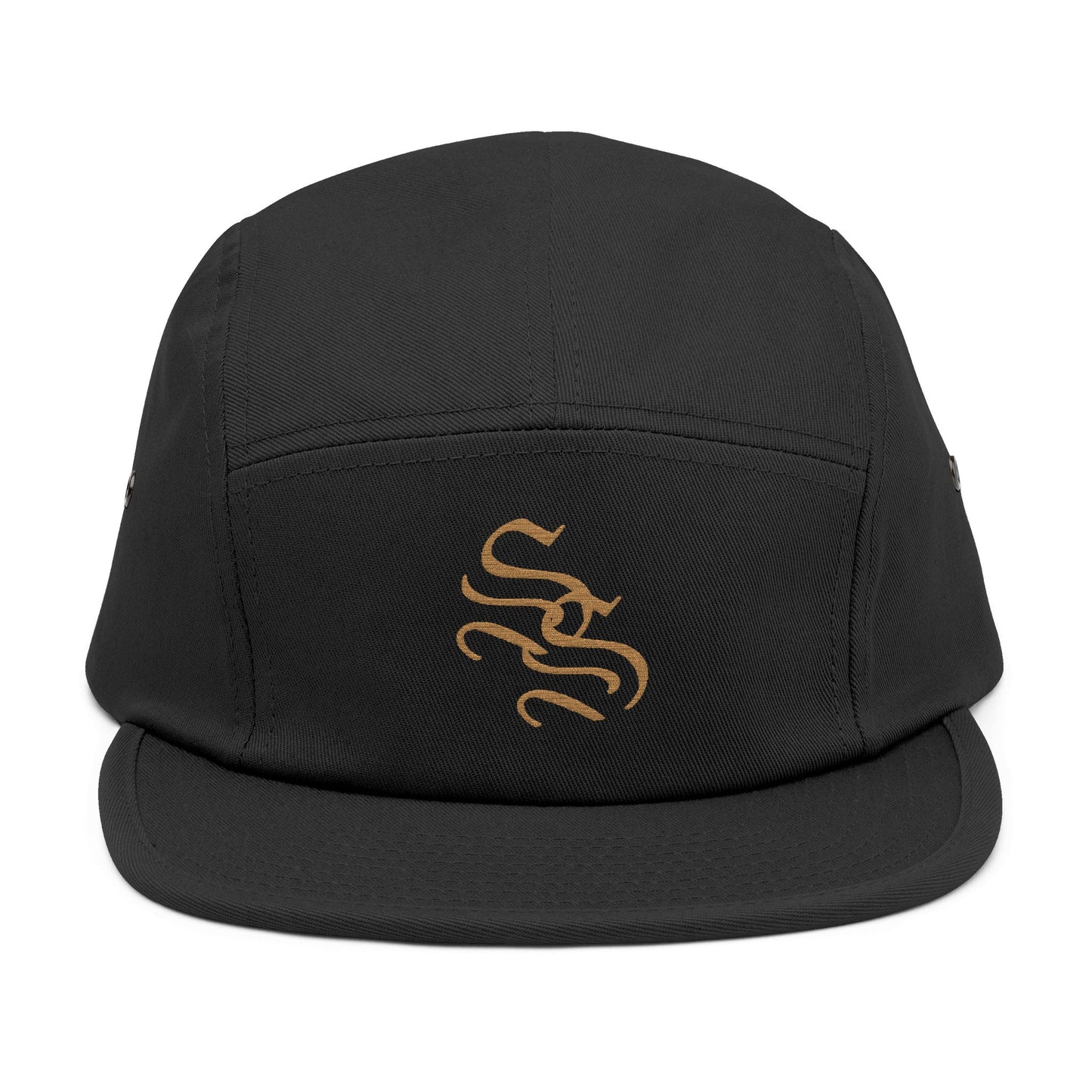 Stylish 5 Panel Cap with Embroidered Design - Trendy Headwear for Outdoor Adventures
