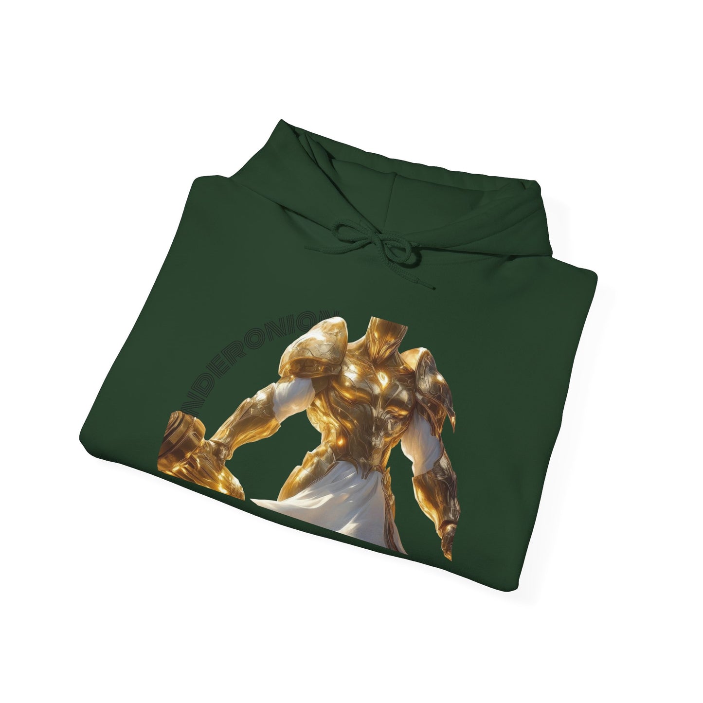 Golden Warrior Hoodie - Unisex Heavy Blend Sweatshirt with Artistic Design