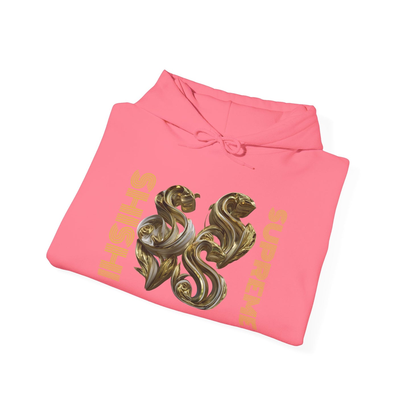 Luxury Gold Print Unisex Hoodie - Supreme SHISHII Design