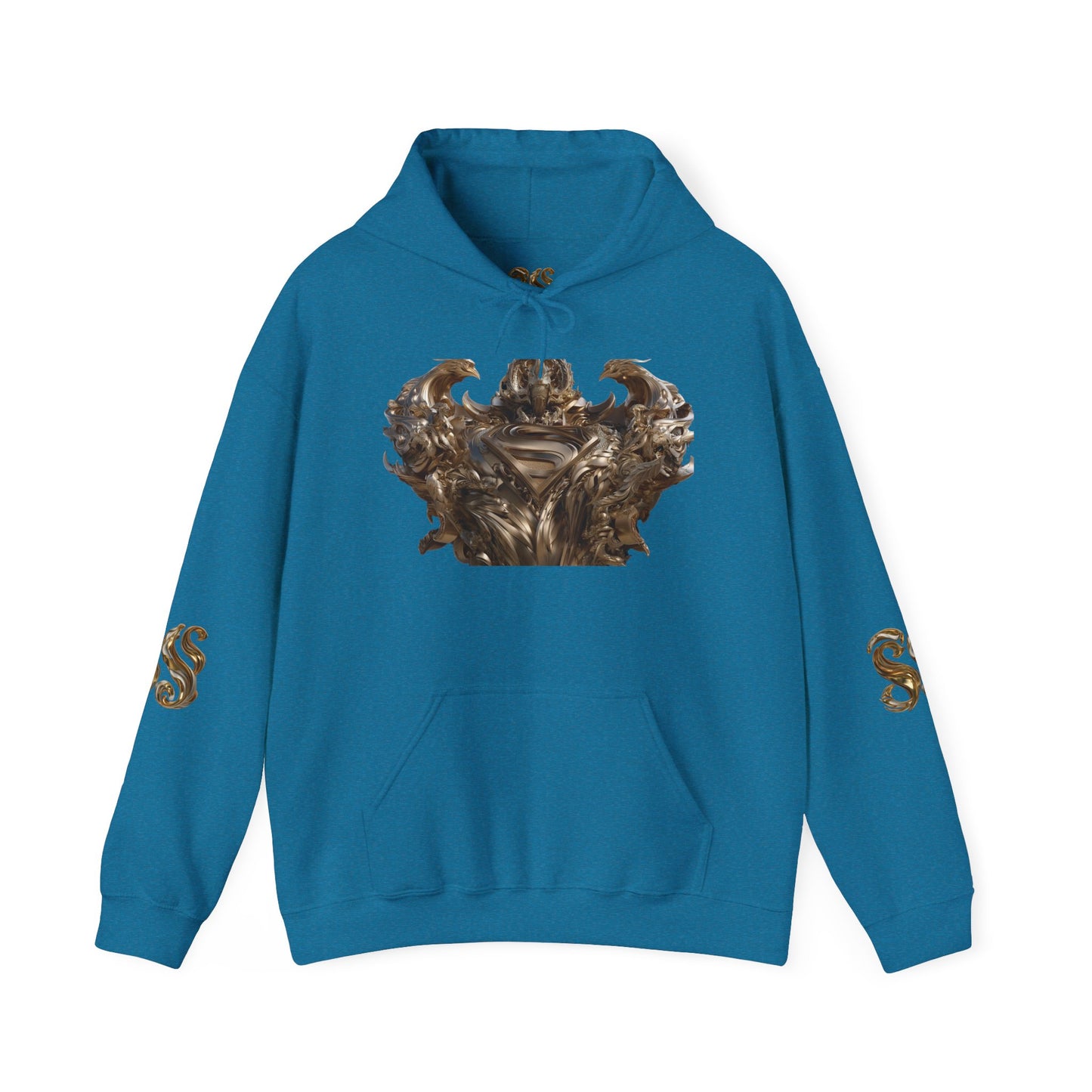 Epic Superhero Hoodie with Metallic Design - Unisex Heavy Blend™