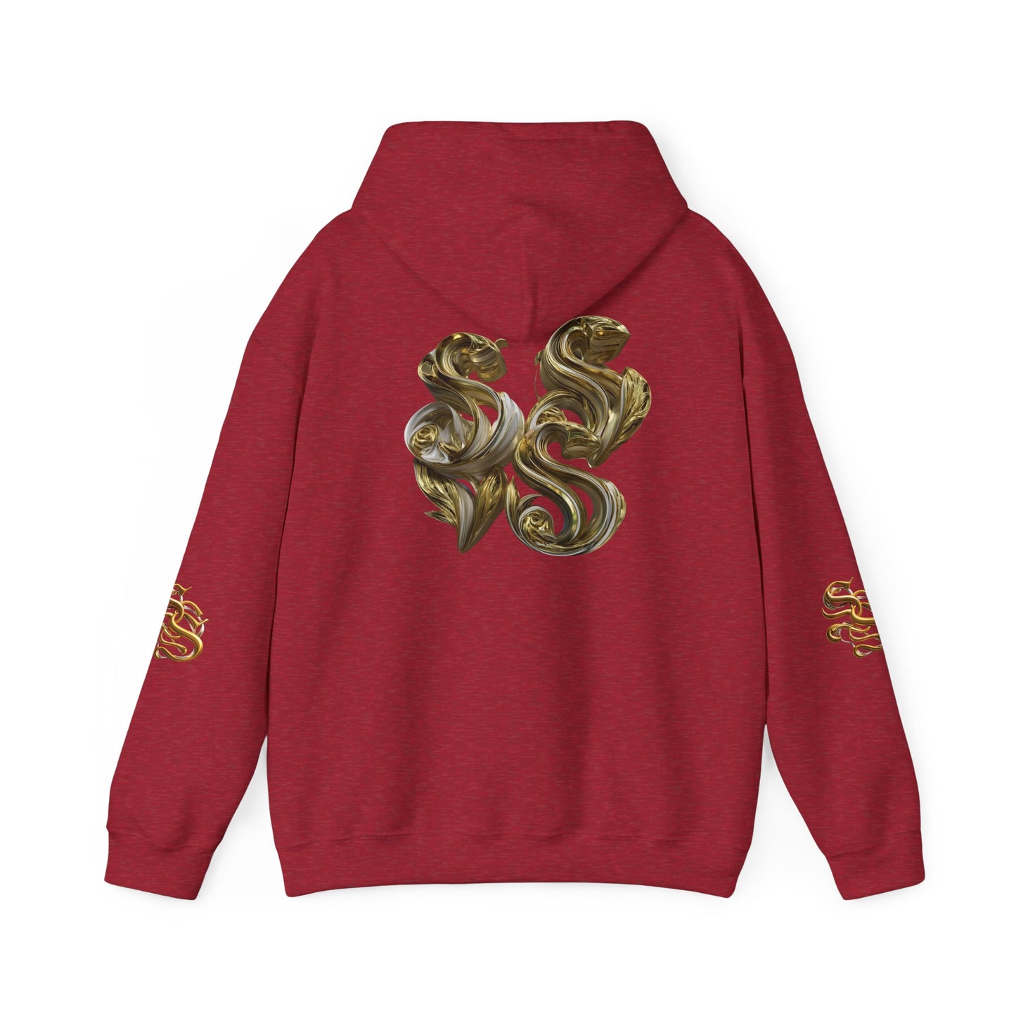 Luxury Gold Print Unisex Hoodie - Supreme SHISHII Design