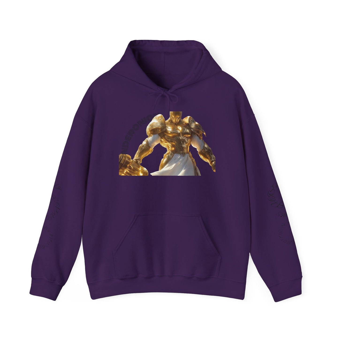 Golden Warrior Hoodie - Unisex Heavy Blend Sweatshirt with Artistic Design