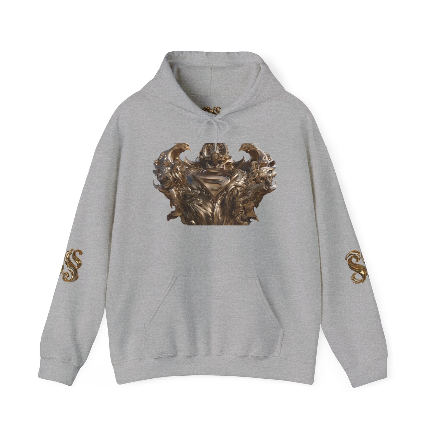 Epic Superhero Hoodie with Metallic Design - Unisex Heavy Blend™