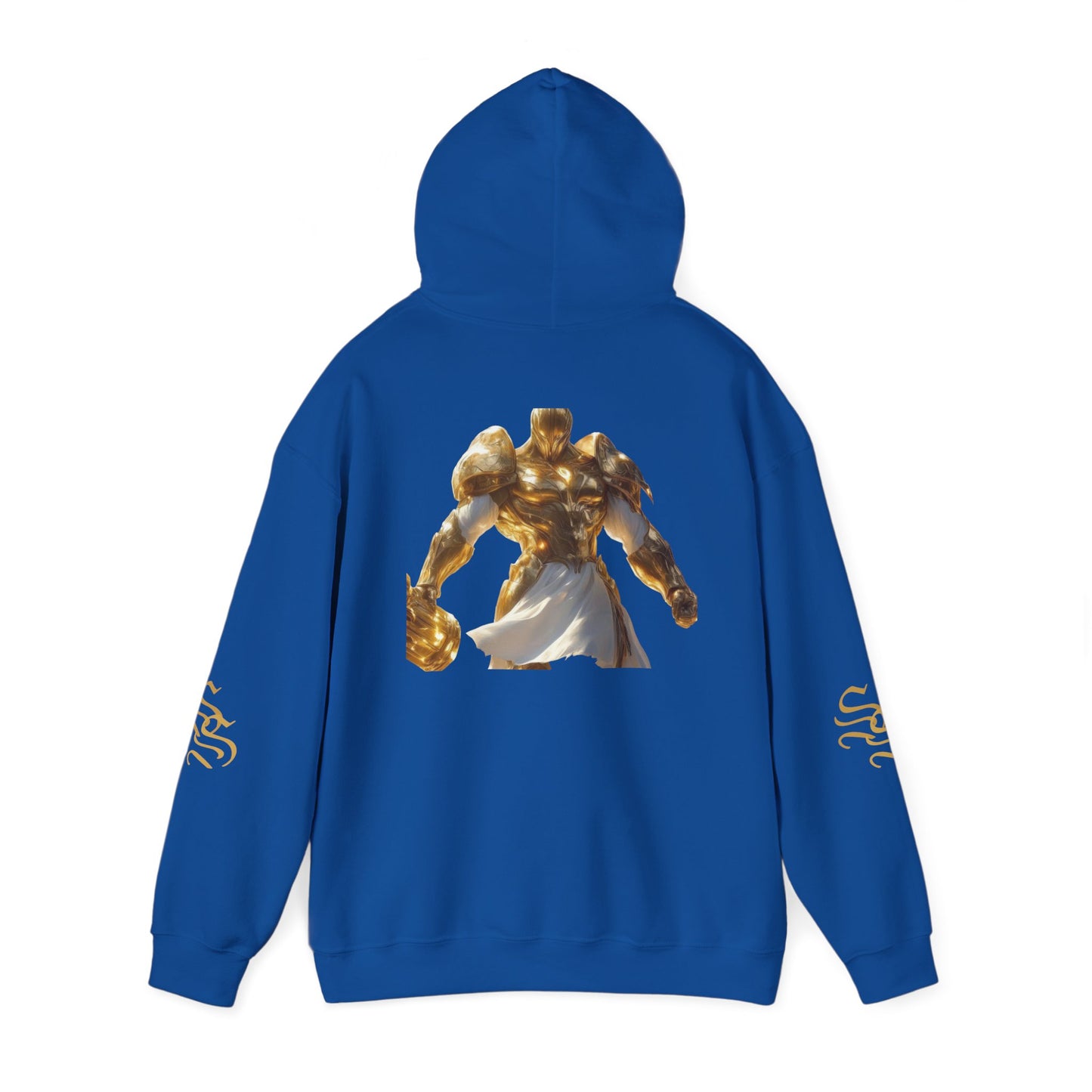 Stylish Unisex Heavy Blend™ Hooded Sweatshirt - Gold Design with Graphic Print