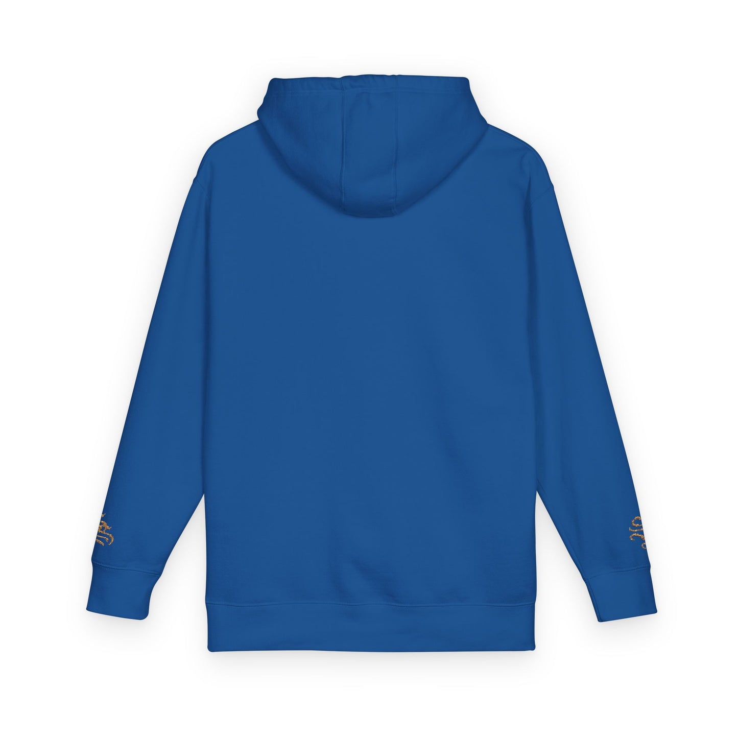 Cozy Unisex Fleece Hoodie with Gold Snake Design