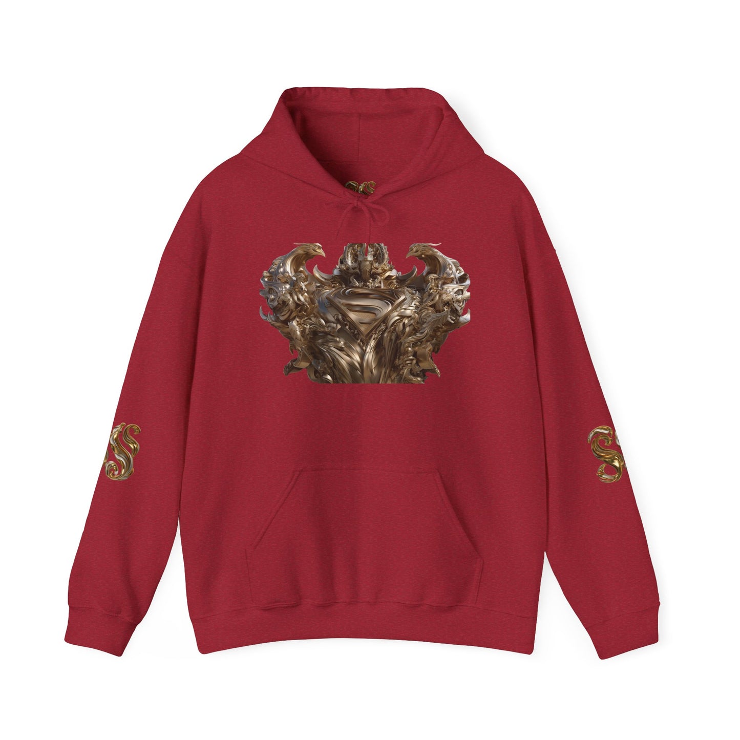 Epic Superhero Hoodie with Metallic Design - Unisex Heavy Blend™