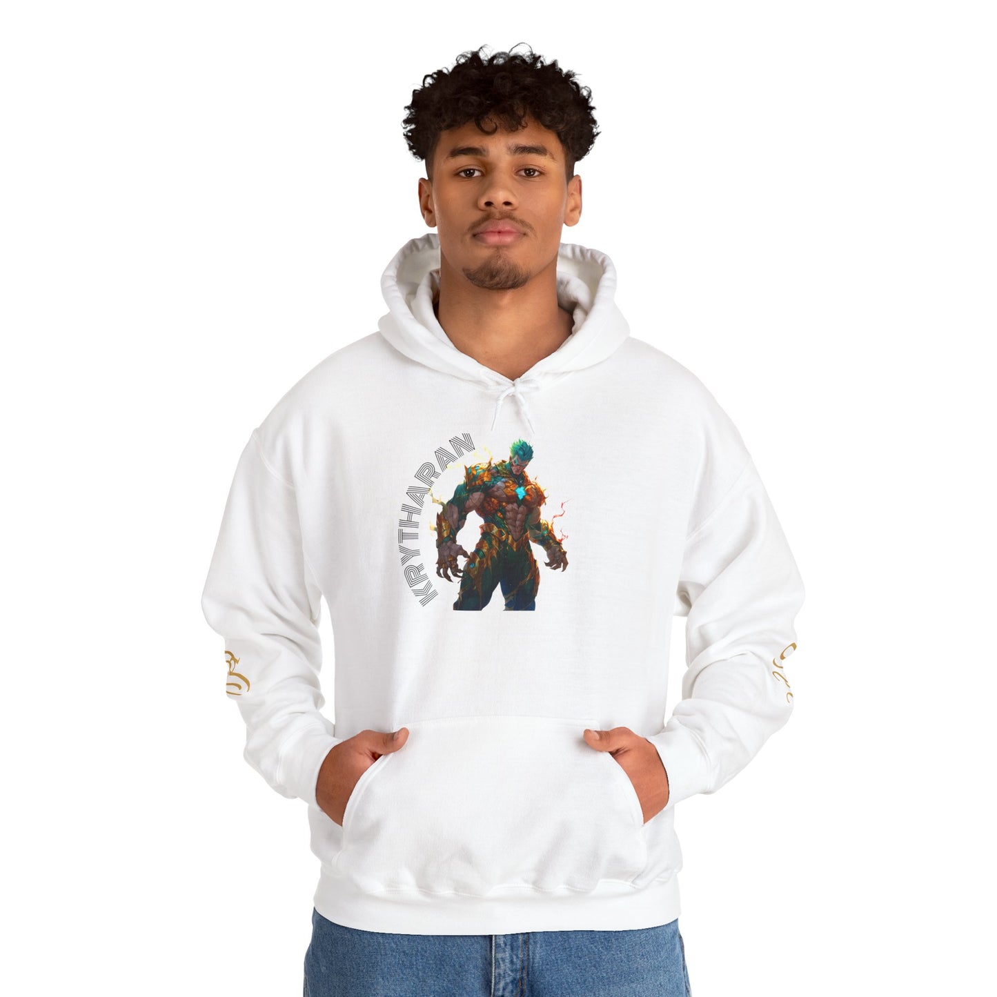 Mythical Creature Unisex Hooded Sweatshirt - Cozy Graphic Hoodie for Fantasy Lovers