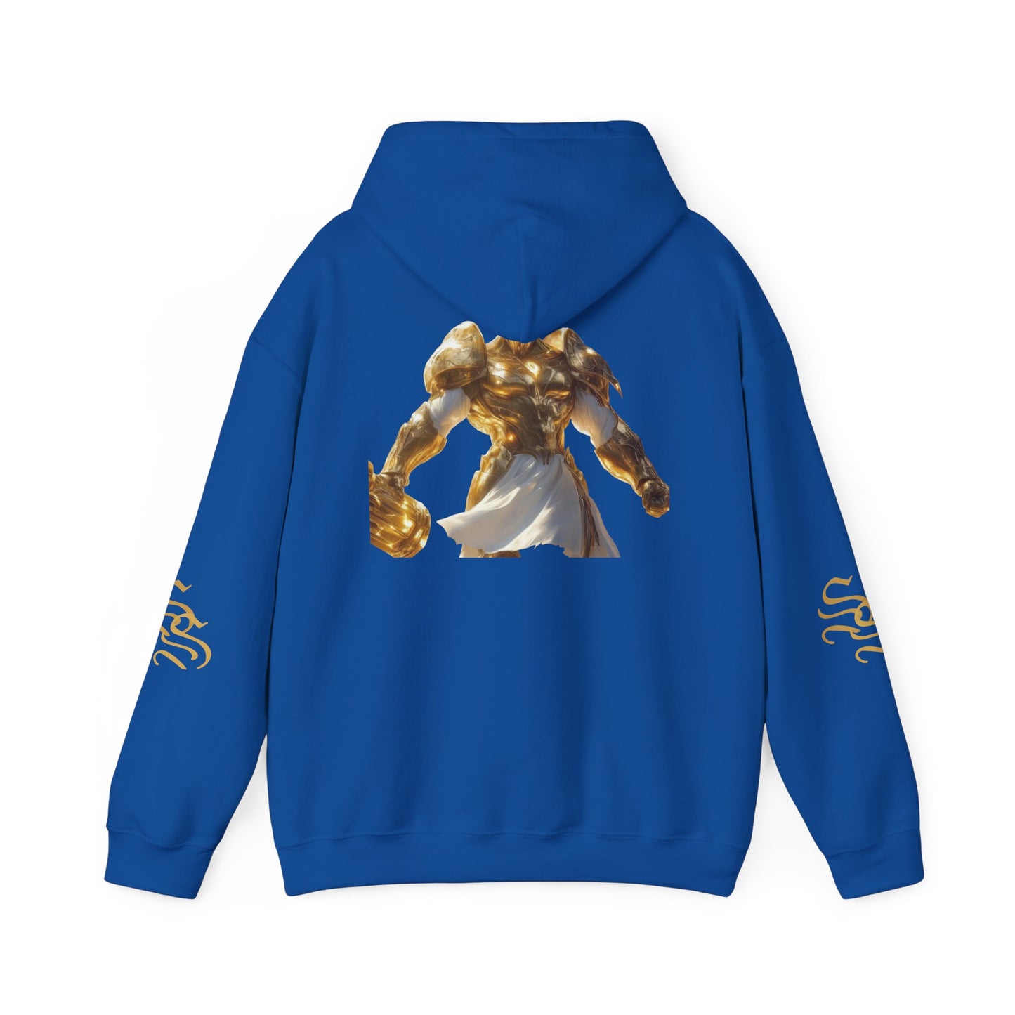 Stylish Unisex Heavy Blend™ Hooded Sweatshirt - Gold Design with Graphic Print