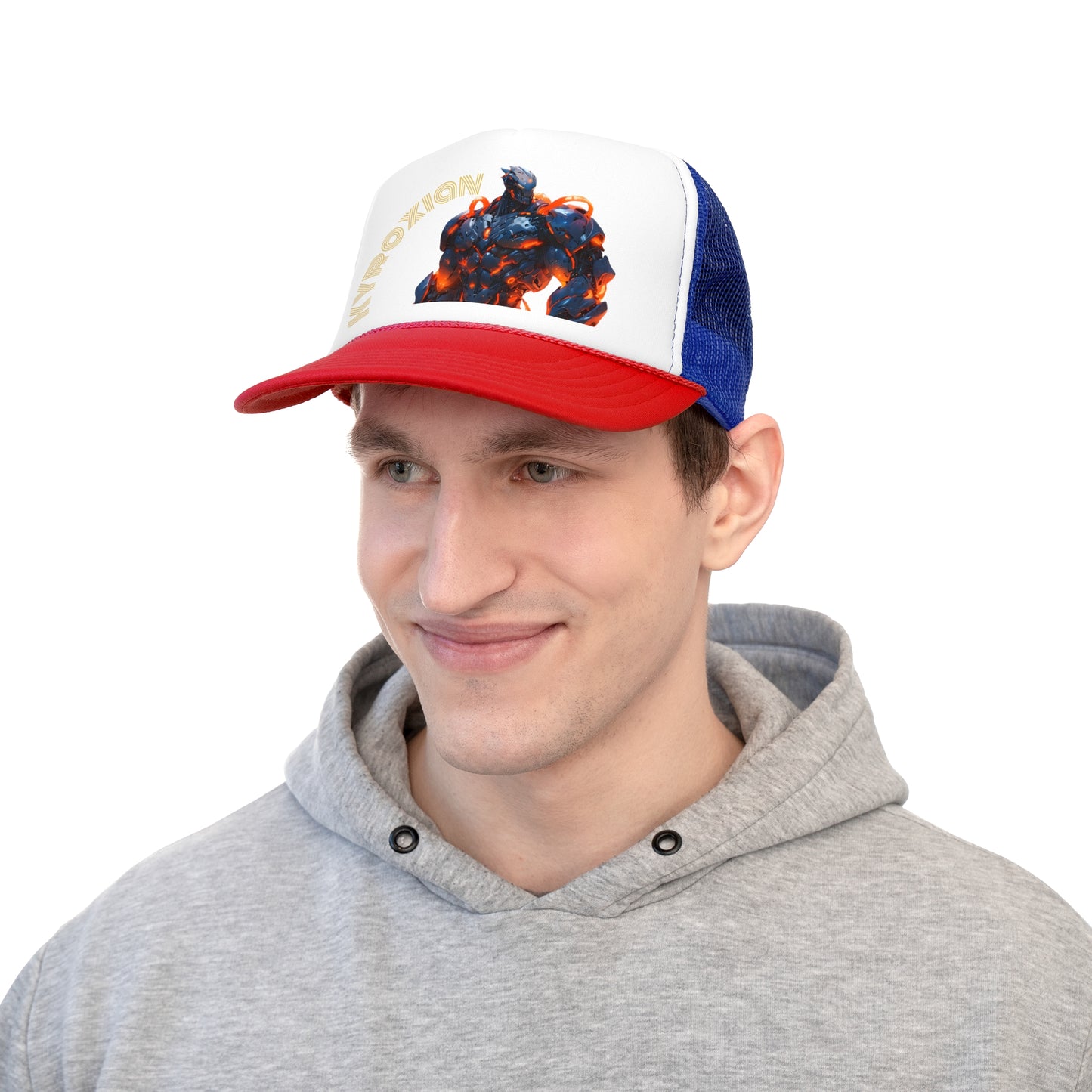 Cyberpunk Trucker Cap - Futuristic Design for Tech Lovers