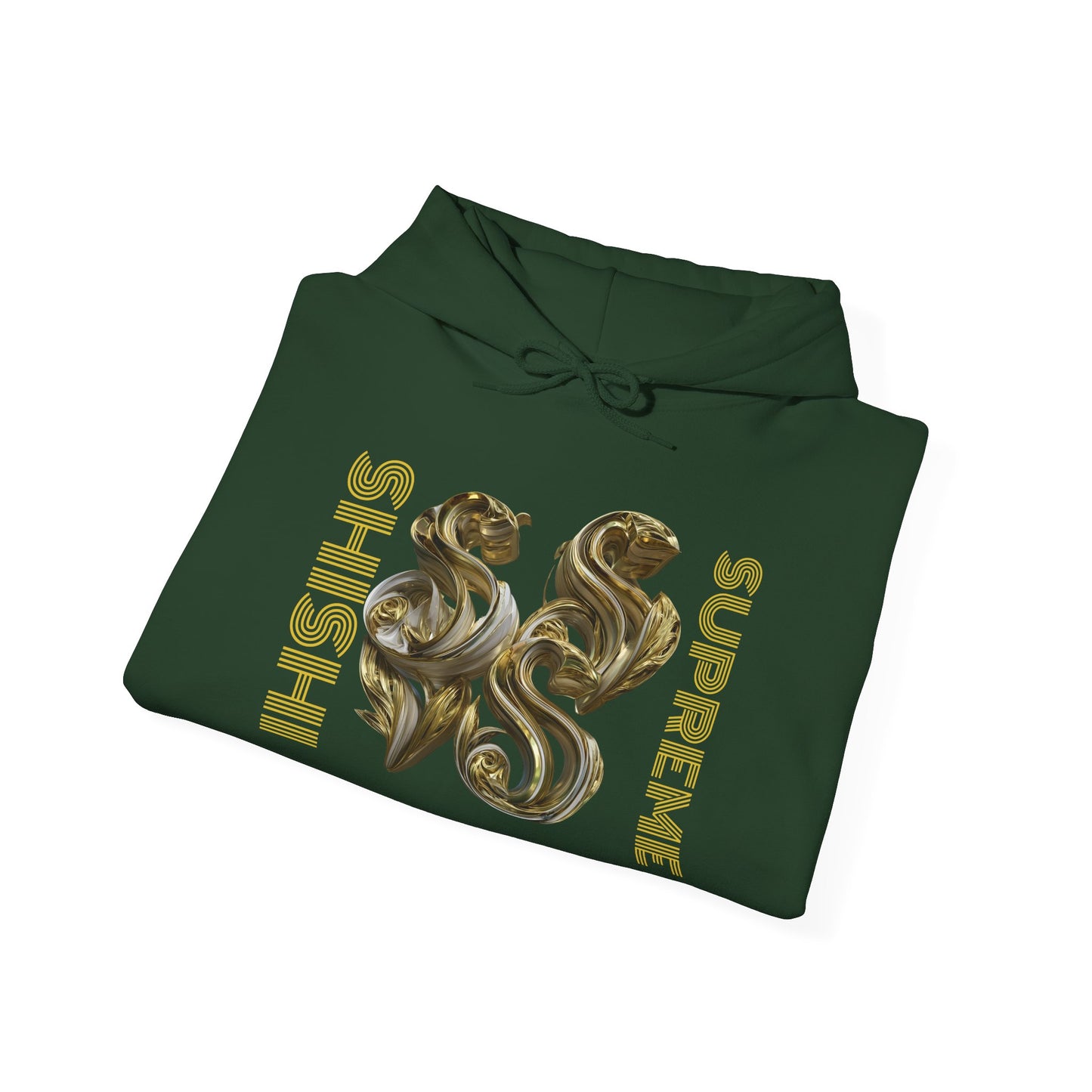 Luxury Gold Print Unisex Hoodie - Supreme SHISHII Design