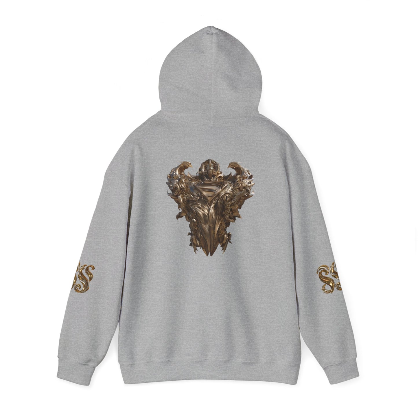 Epic Superhero Hoodie with Metallic Design - Unisex Heavy Blend™