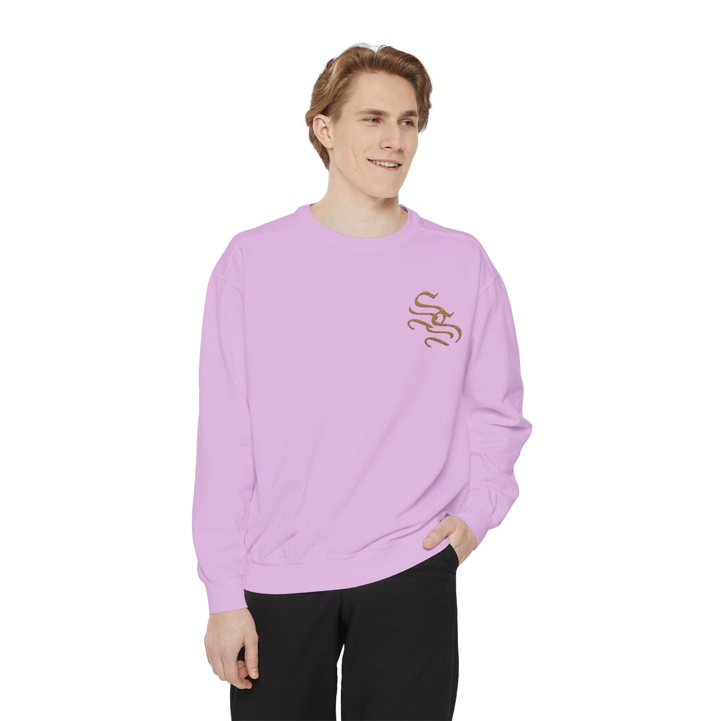 Eco-Friendly Unisex Garment-Dyed Sweatshirt with Stylish Design