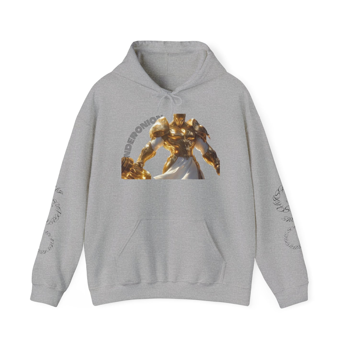 Golden Warrior Hoodie - Unisex Heavy Blend Sweatshirt with Artistic Design