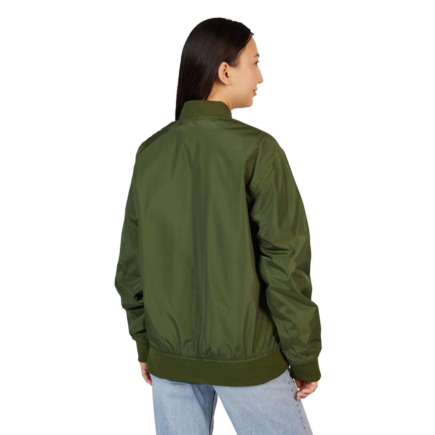 Eco-Friendly Embroidered Bomber Jacket - Stylish and Sustainable Outerwear