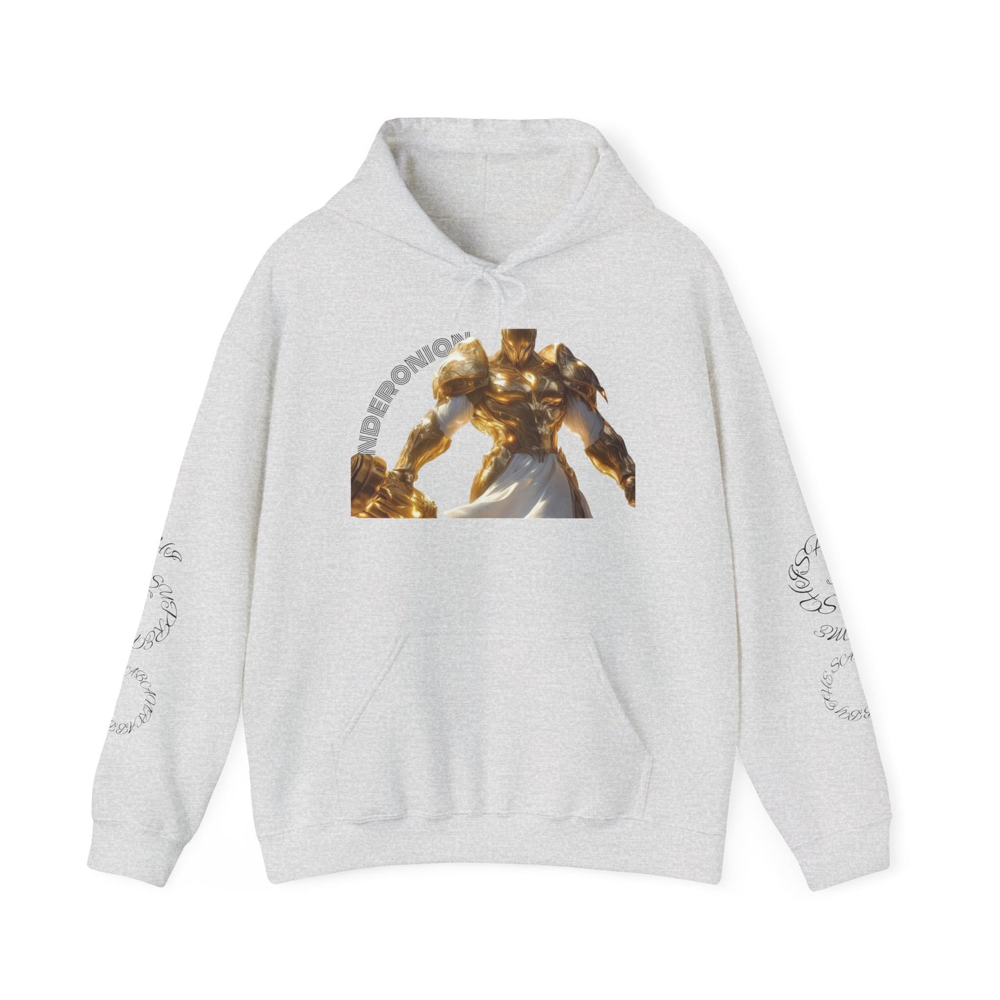 Golden Warrior Hoodie - Unisex Heavy Blend Sweatshirt with Artistic Design